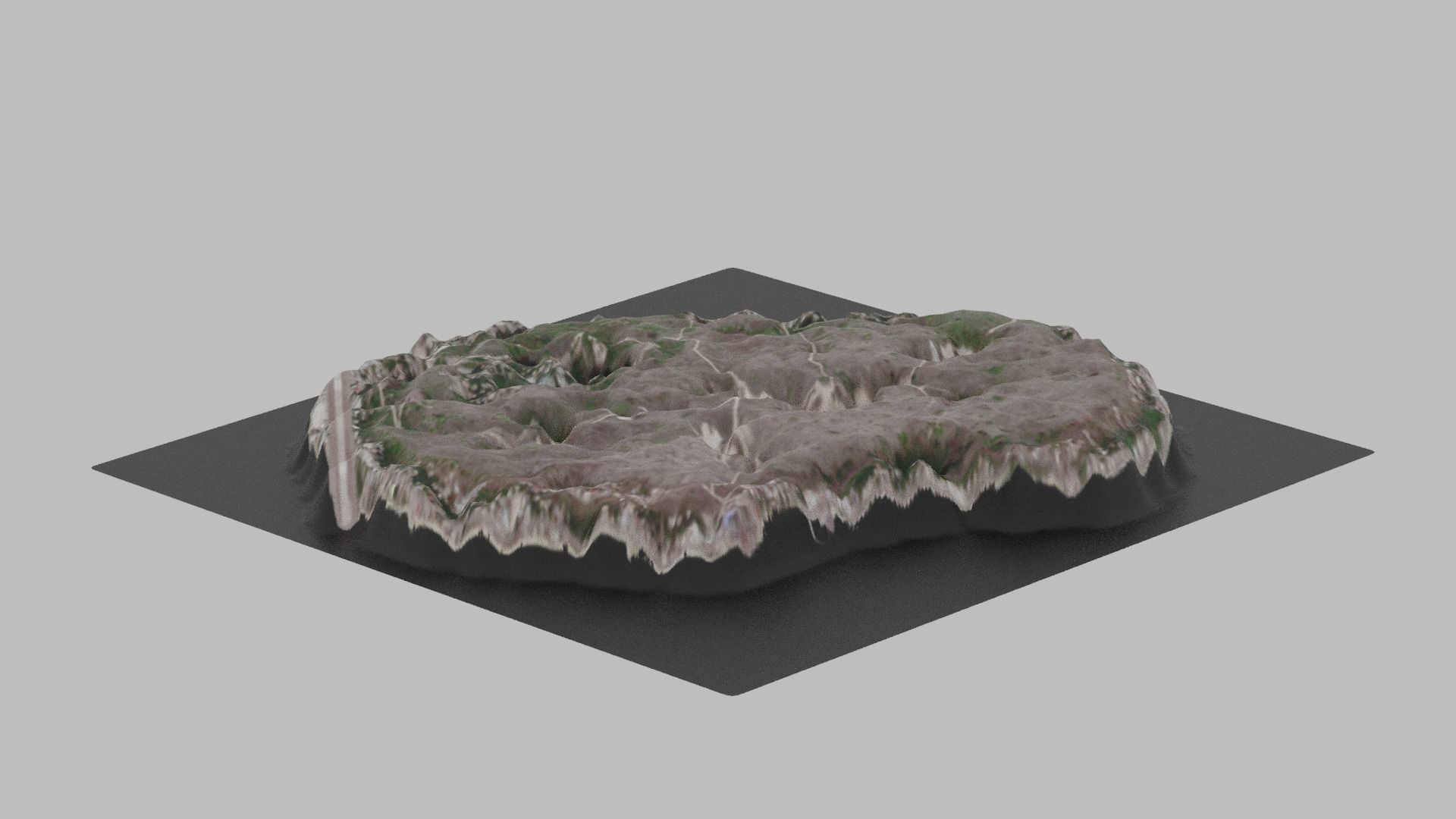 Nauru Map Country Low-poly 3D model_7