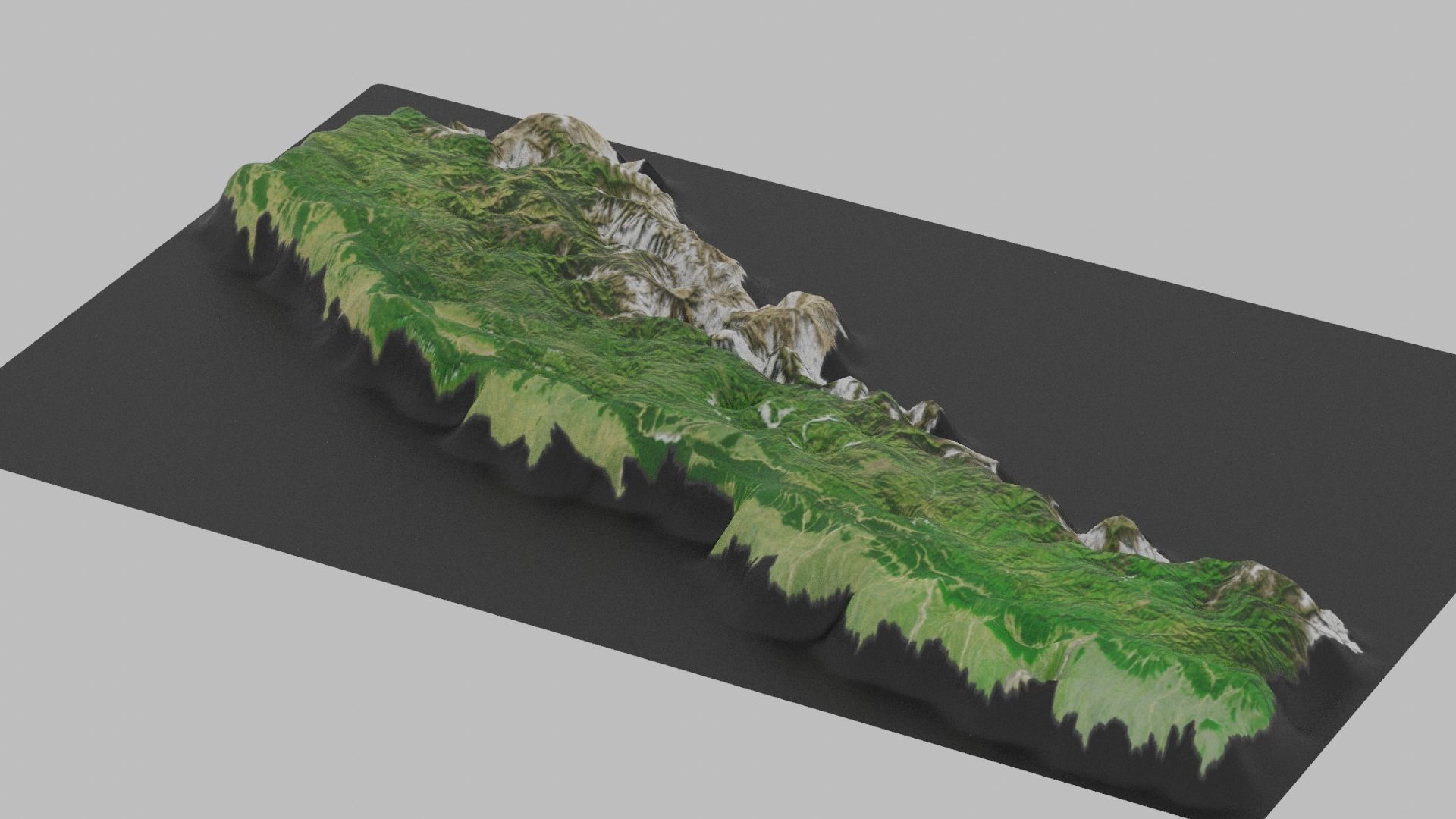Nepal Map Country Low-poly 3D model_5
