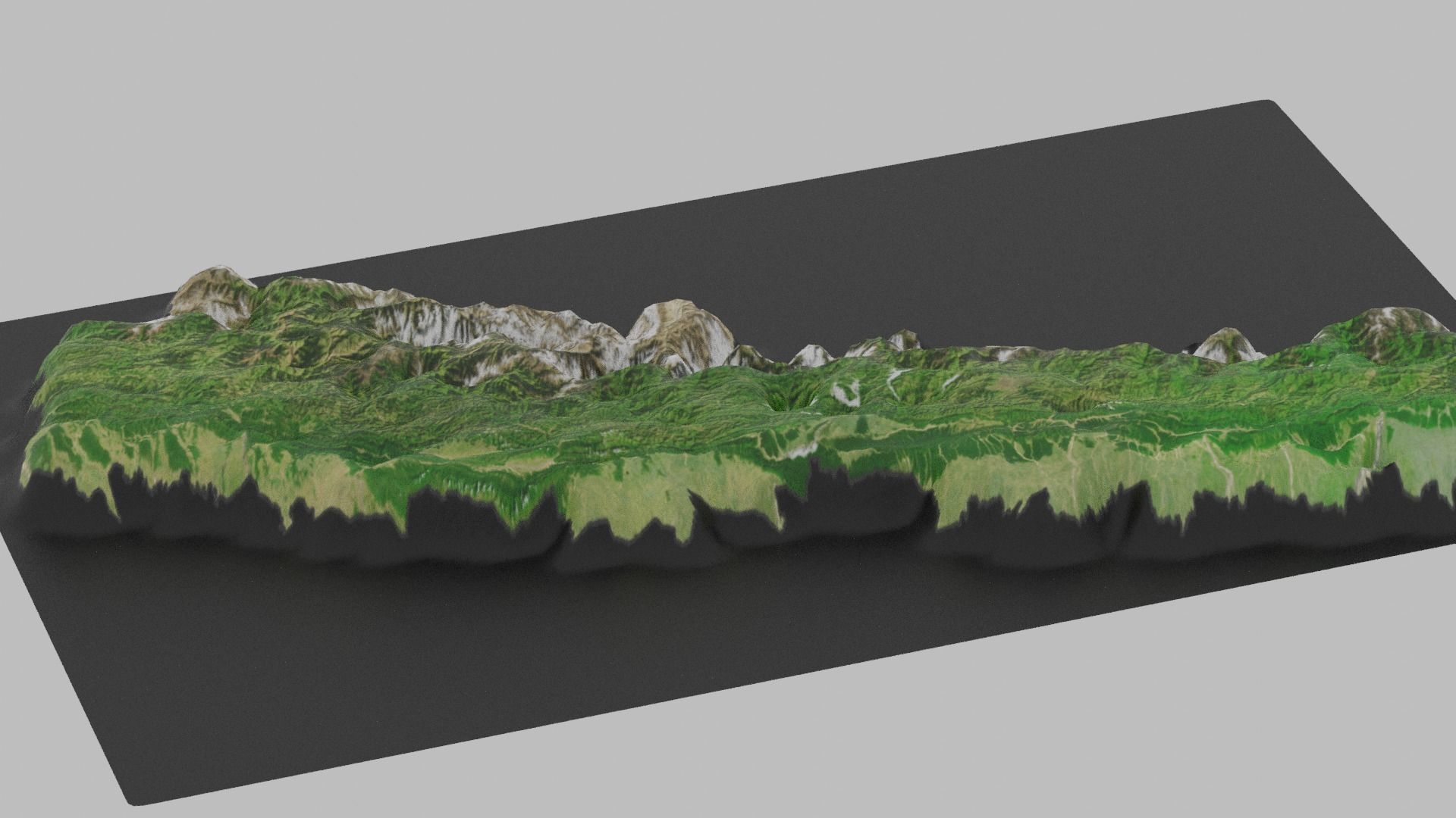 Nepal Map Country Low-poly 3D model_4