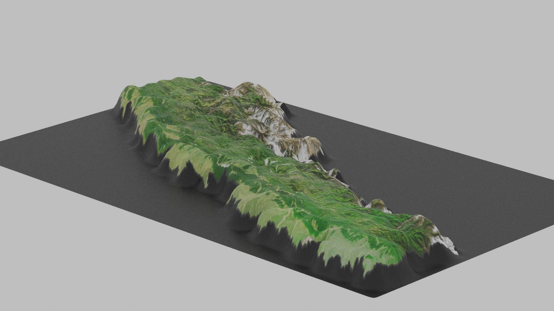 Nepal Map Country Low-poly 3D model_7