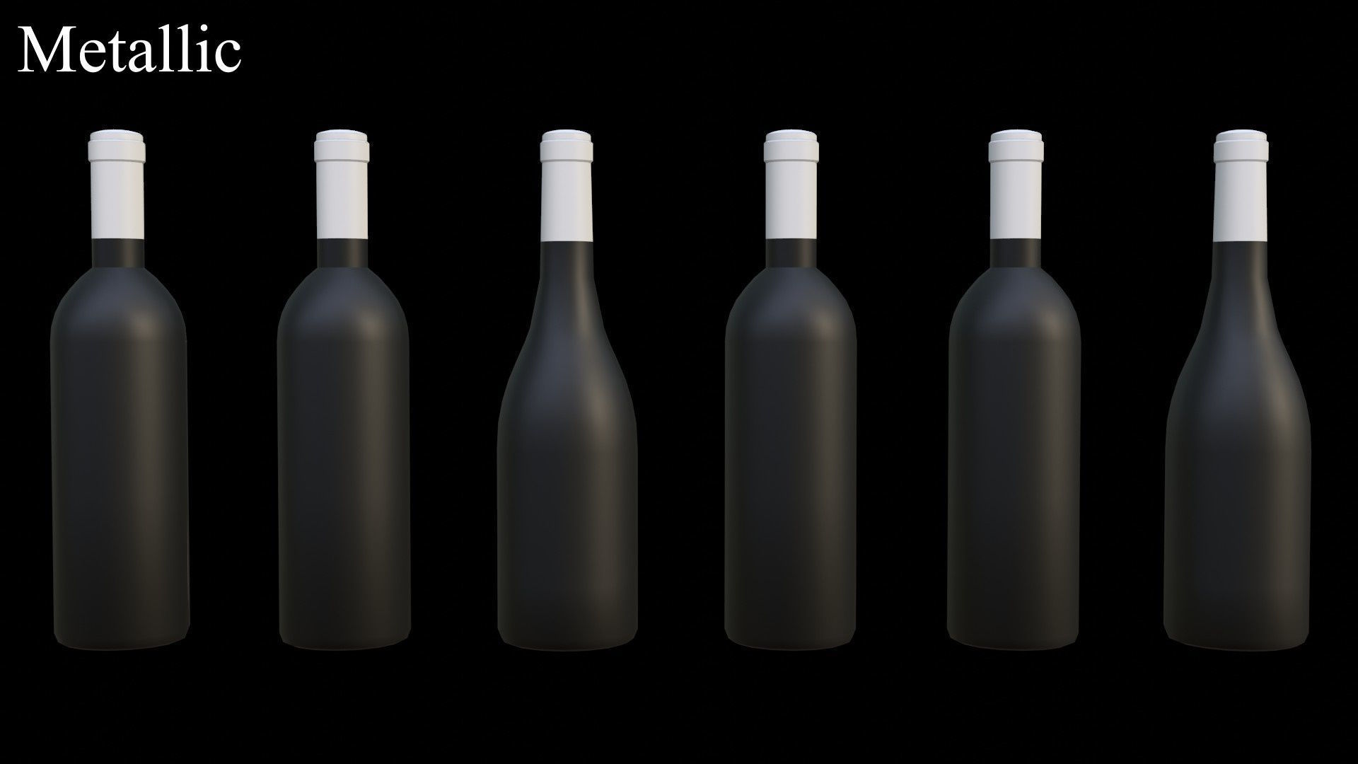 Stylized RPG Wine Bottle Low-poly 3D model_4