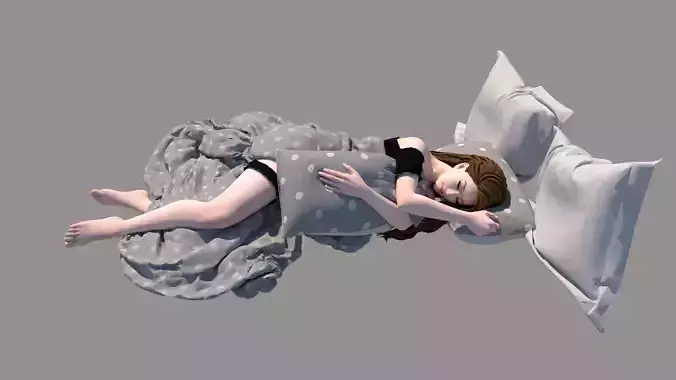 sleeping girl