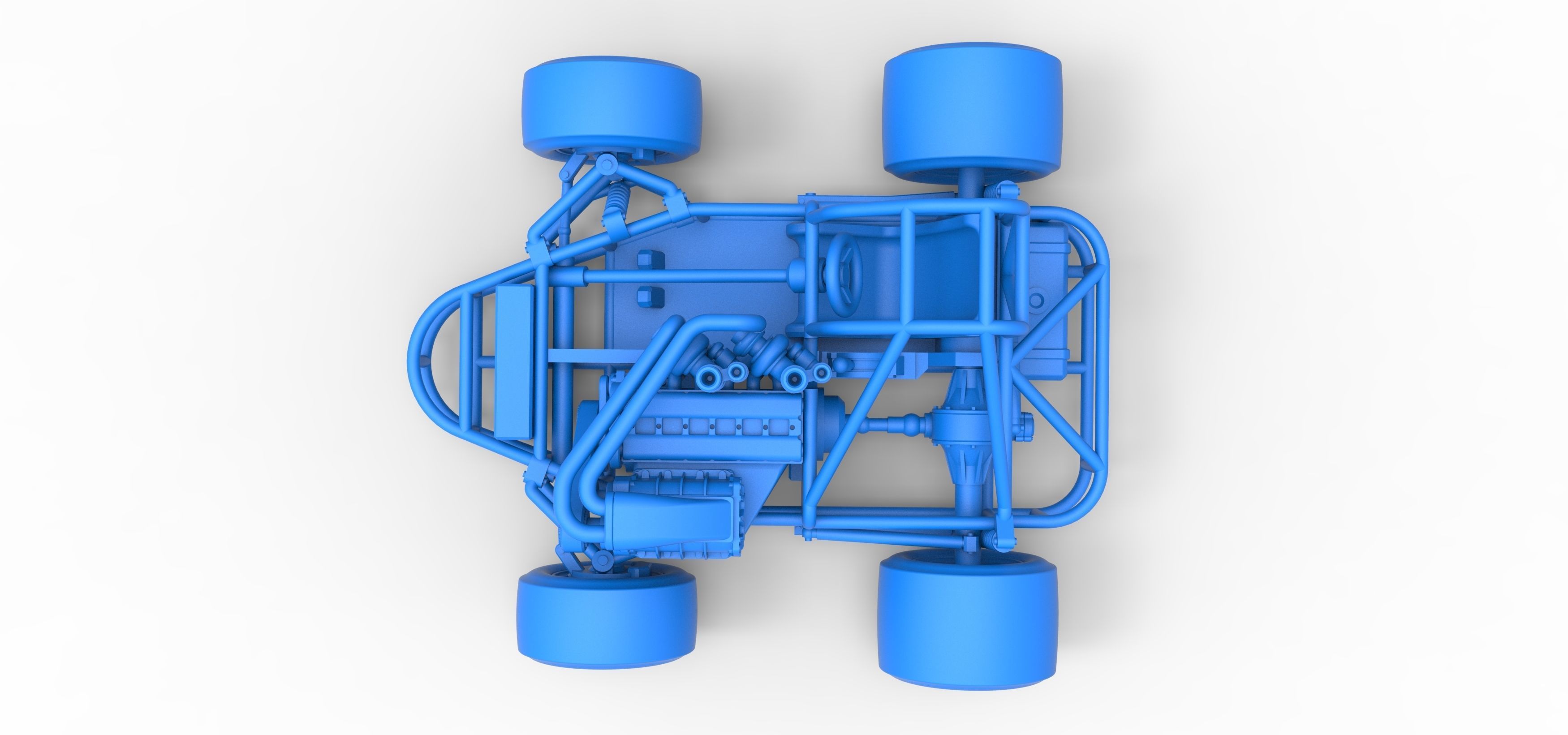 Concept crazy kart Scale 1 to 25 3D print model_30
