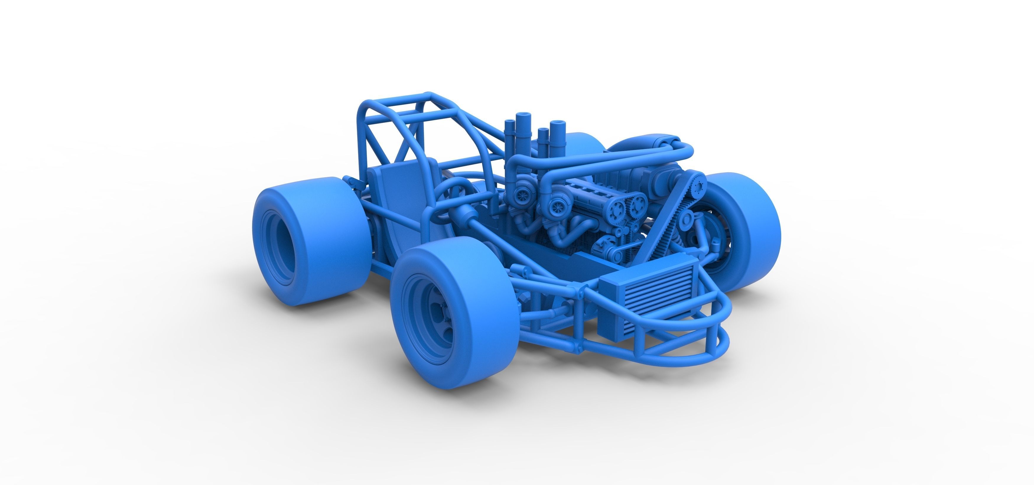 Concept crazy kart Scale 1 to 25 3D print model_38