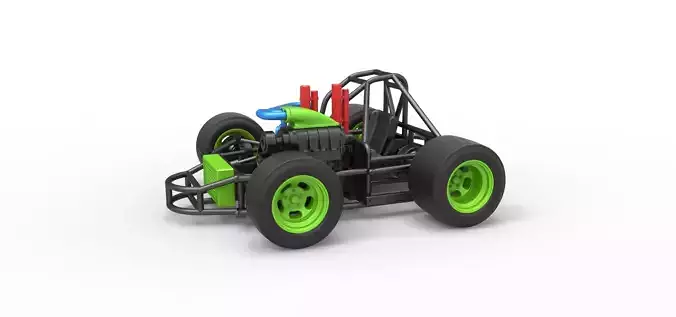 Concept crazy kart Scale 1 to 25 3D print model