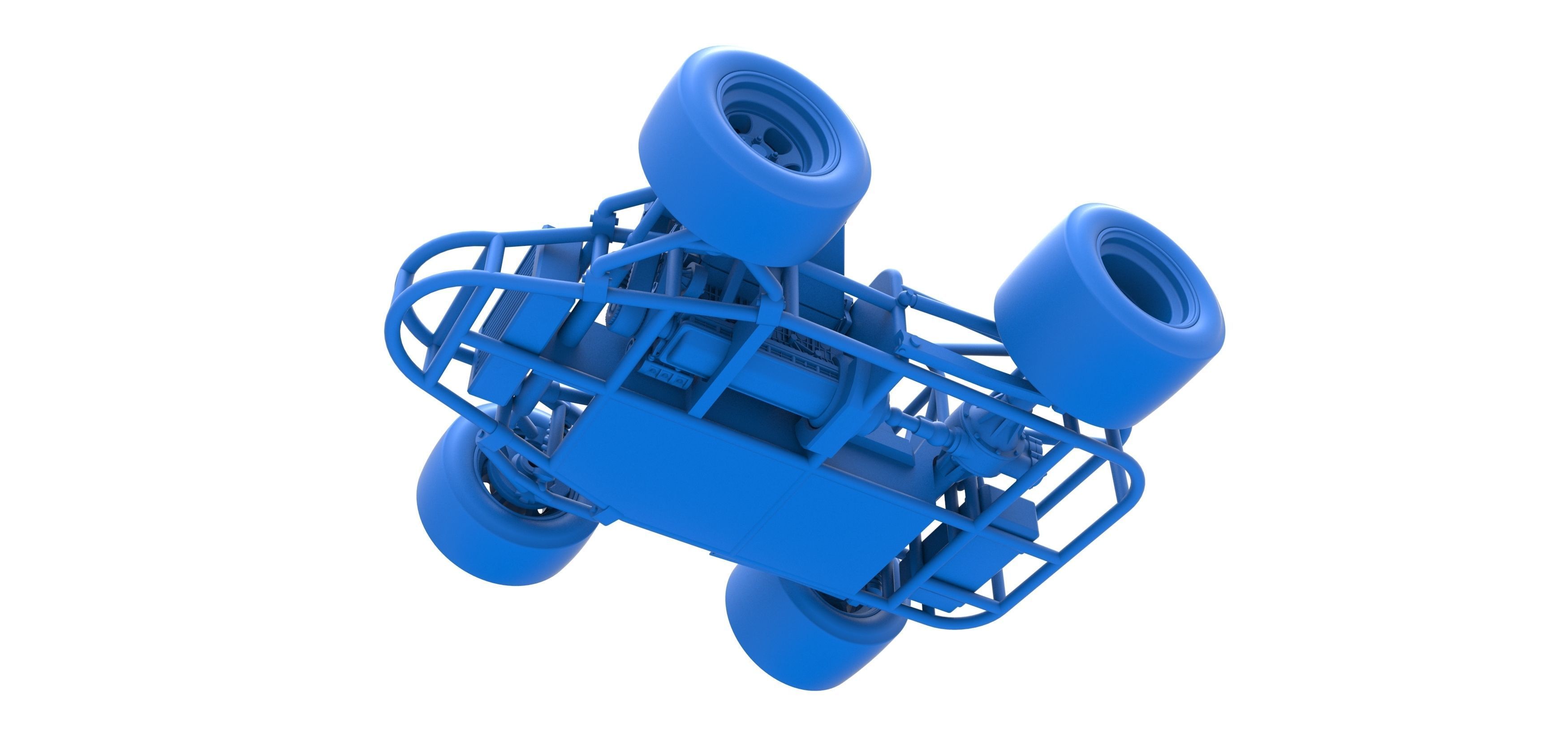 Concept crazy kart Scale 1 to 25 3D print model_22
