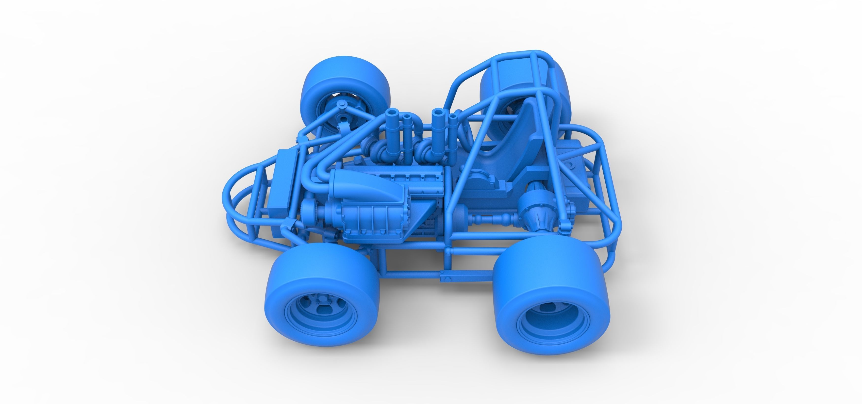 Concept crazy kart Scale 1 to 25 3D print model_29