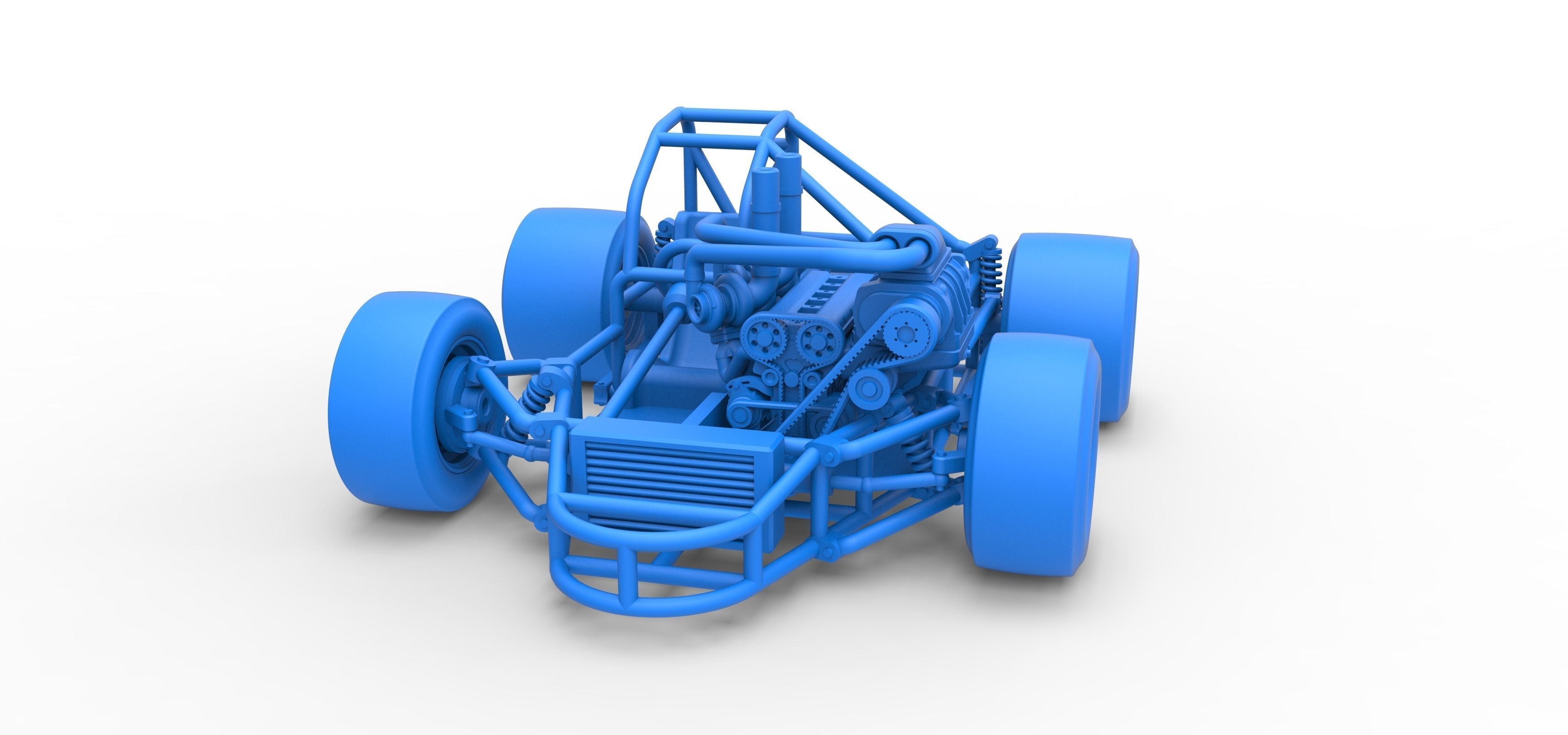 Concept crazy kart Scale 1 to 25 3D print model_24