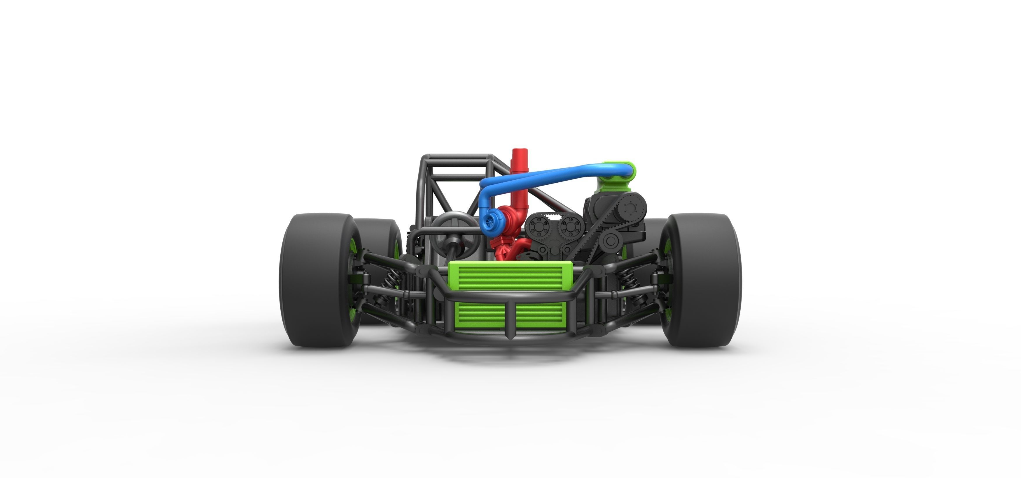 Concept crazy kart Scale 1 to 25 3D print model_8