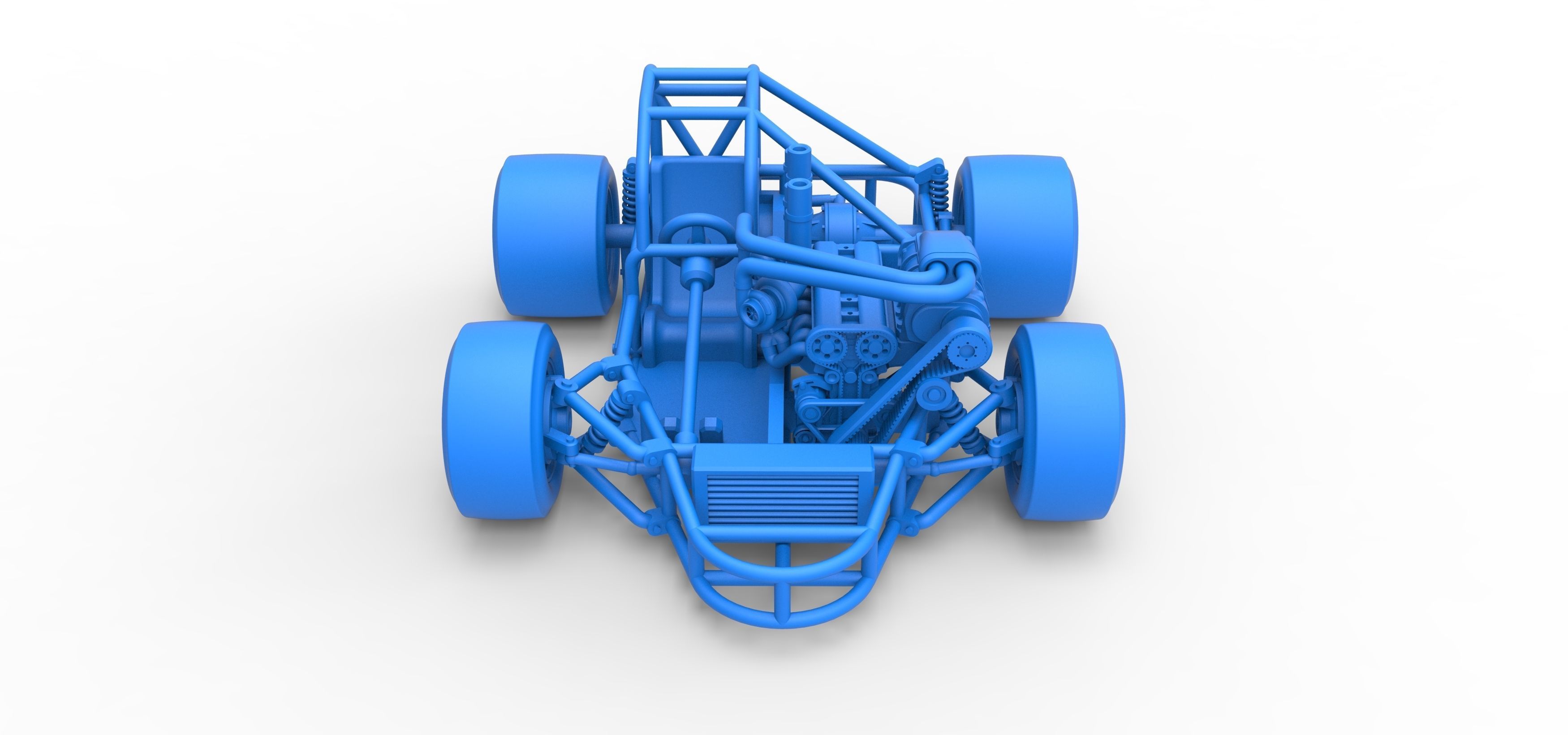 Concept crazy kart Scale 1 to 25 3D print model_26