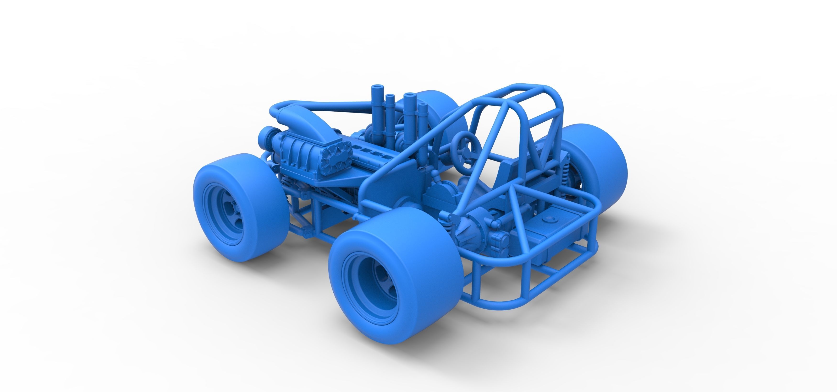 Concept crazy kart Scale 1 to 25 3D print model_31