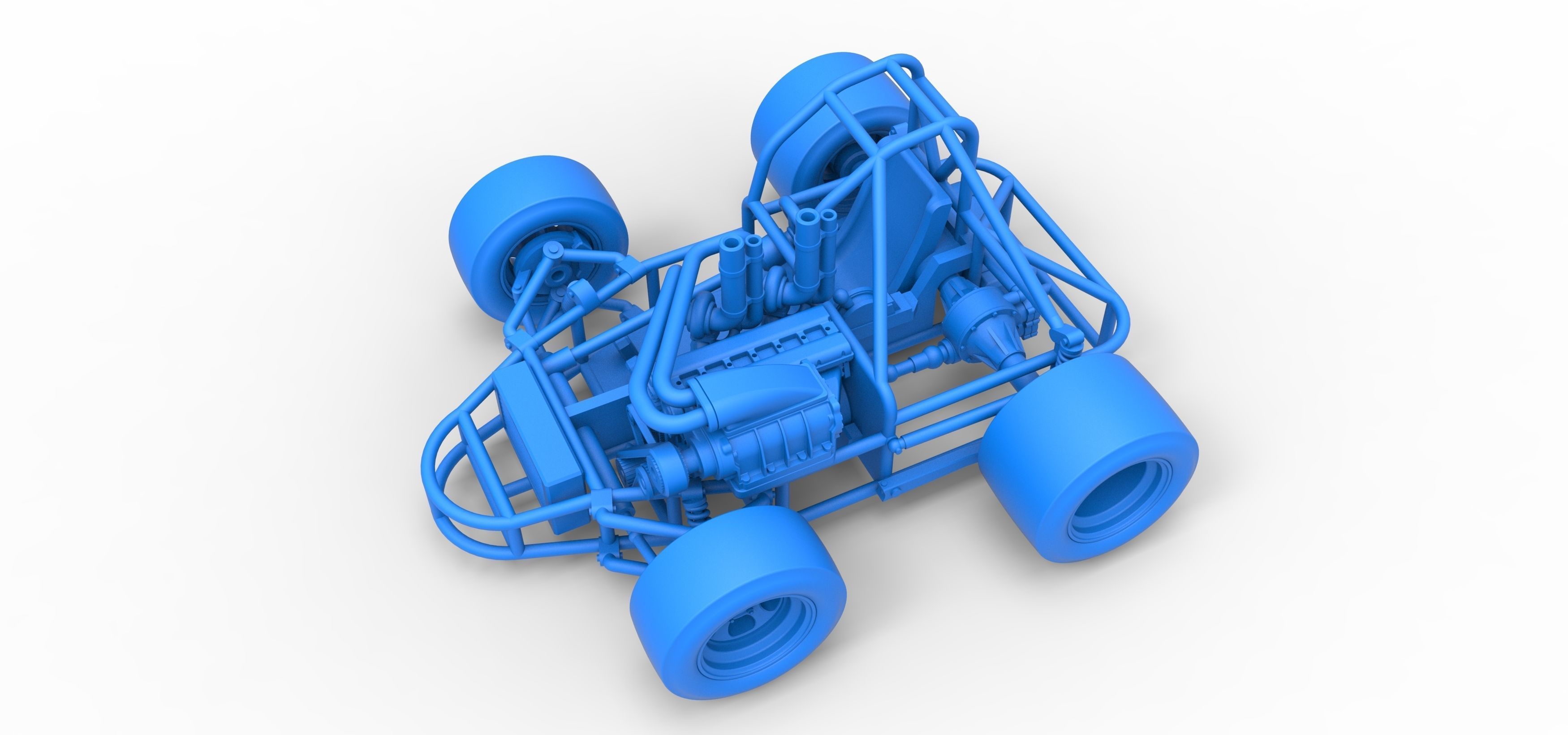 Concept crazy kart Scale 1 to 25 3D print model_23