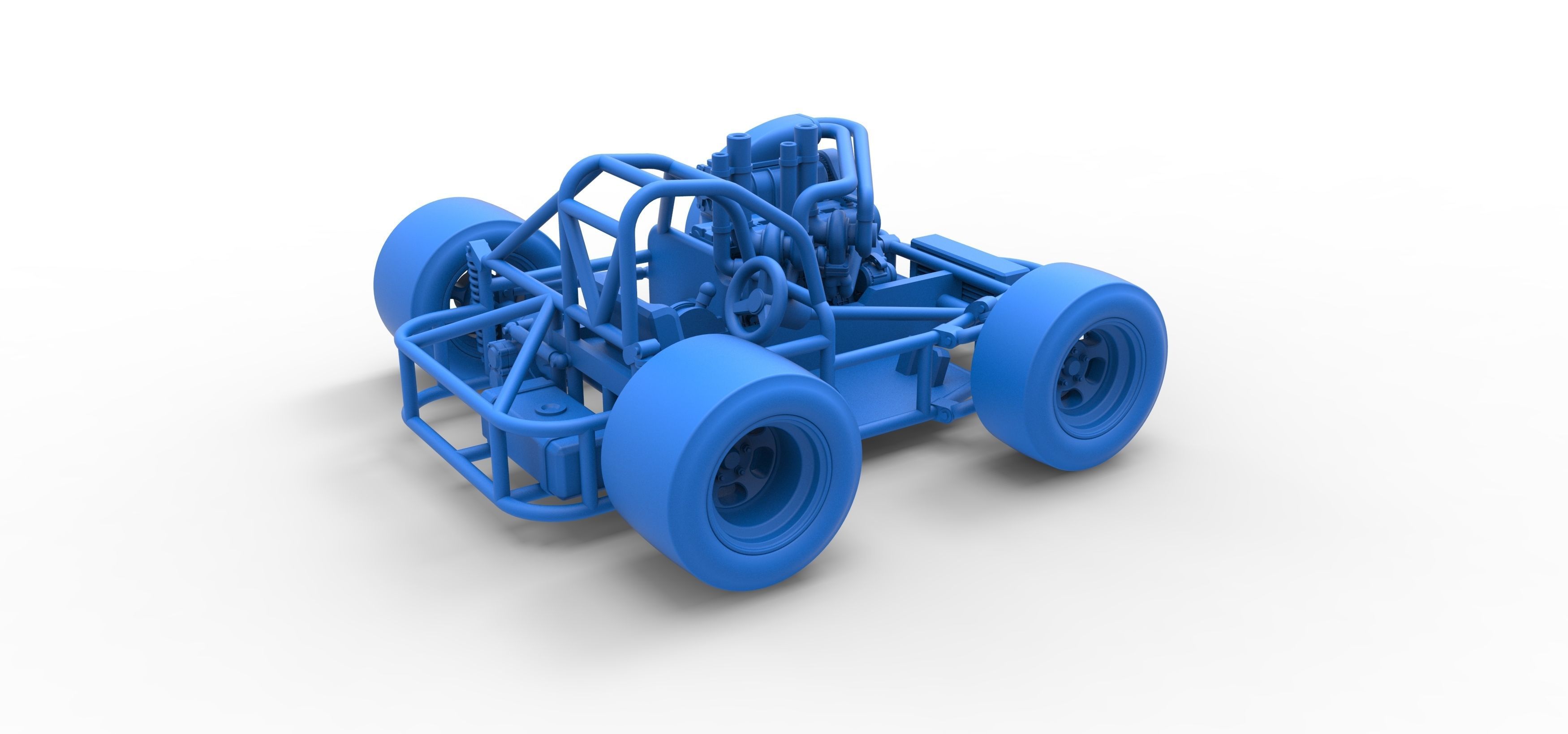 Concept crazy kart Scale 1 to 25 3D print model_35