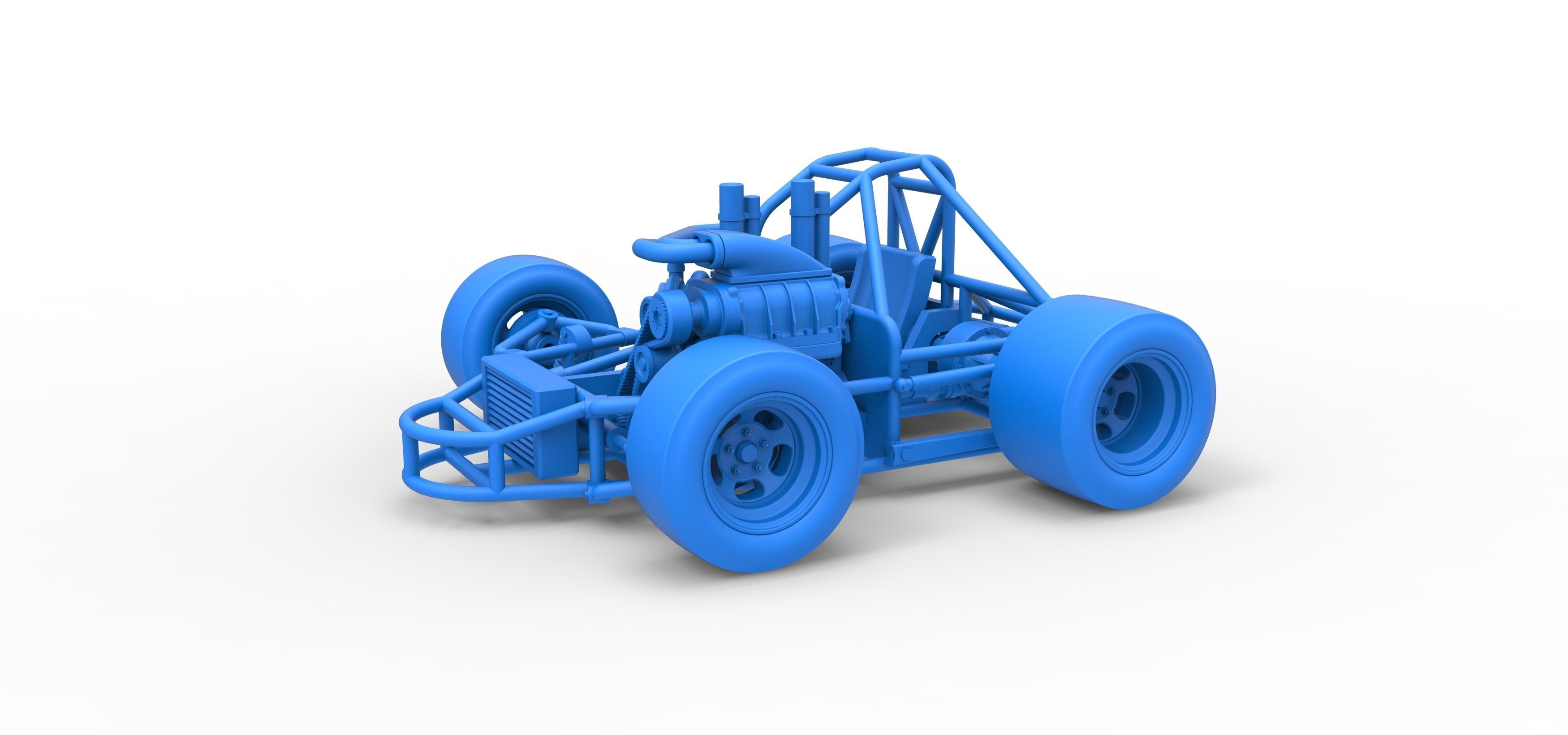 Concept crazy kart Scale 1 to 25 3D print model_20