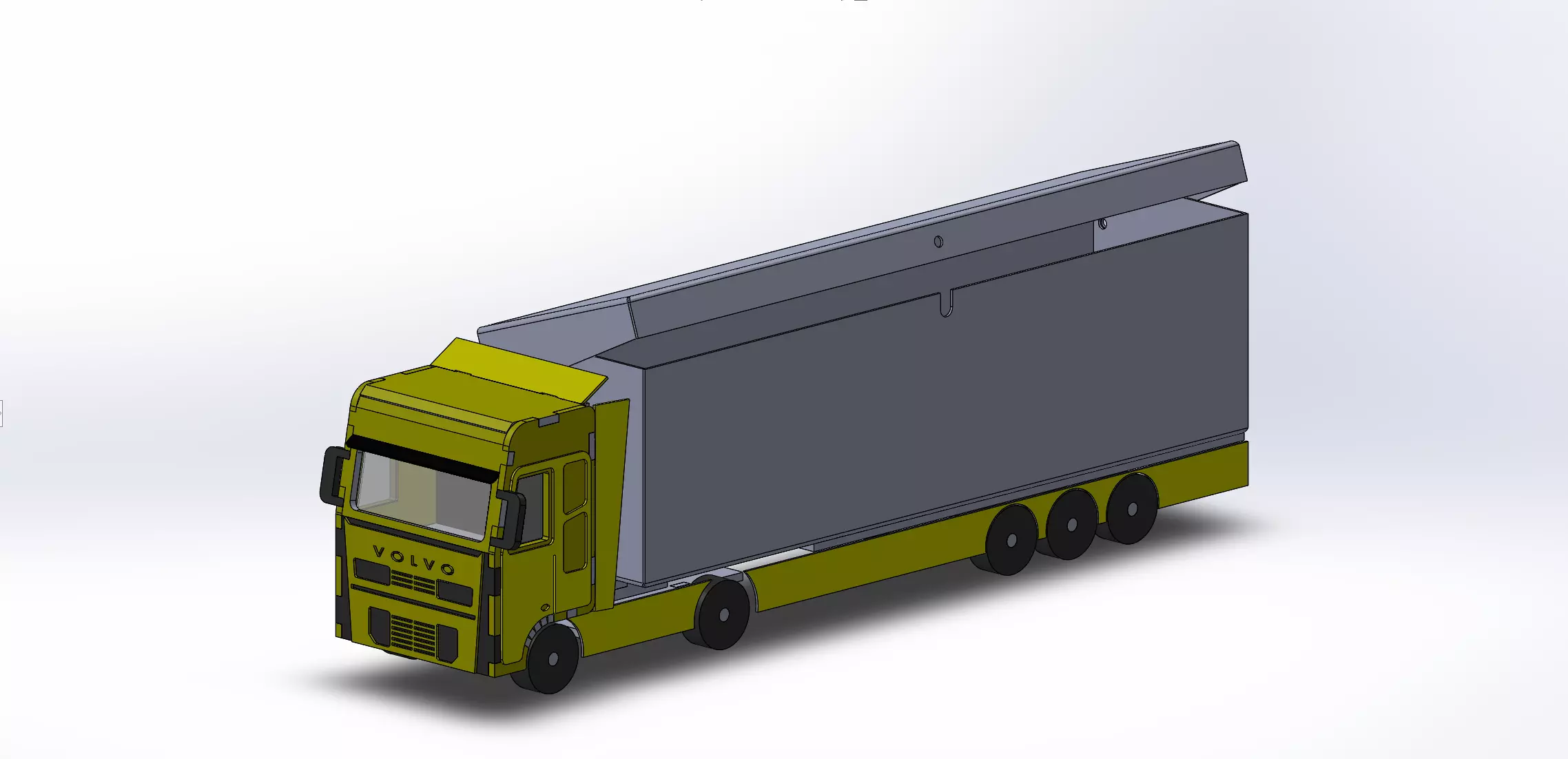 Truck giftbox 3D print model_0