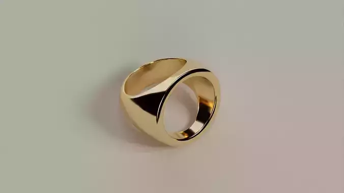 presupported Chunky Minimalist statement ring 3 sizes