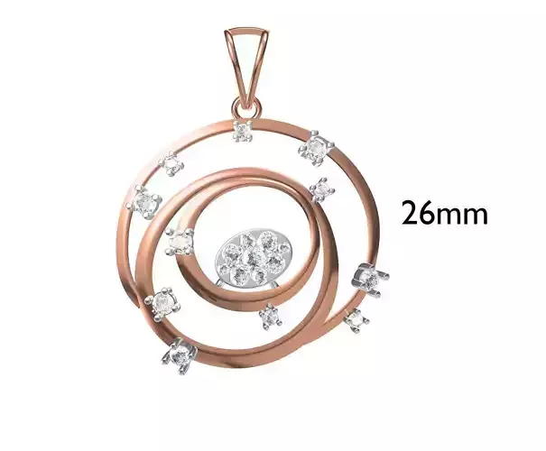 Women Pendant STL JCD Details