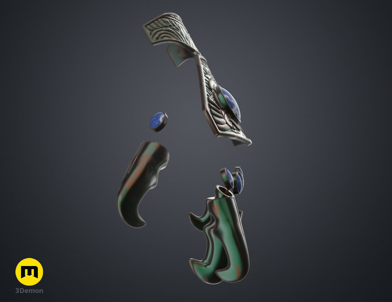 Hand Claws - Jaffa Guard 3D print model_15