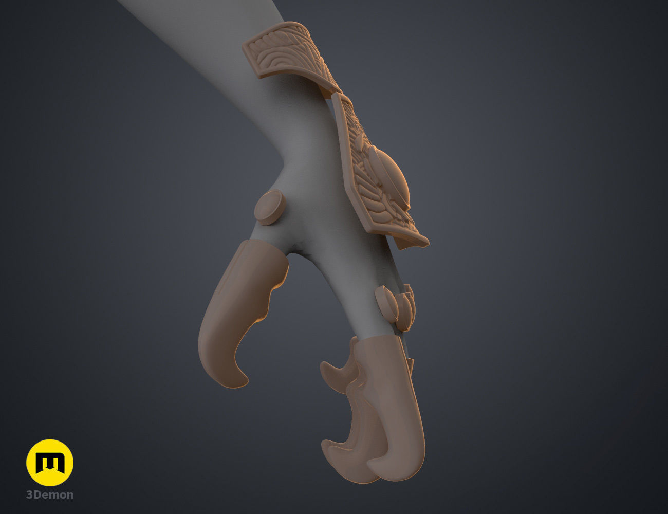 Hand Claws - Jaffa Guard 3D print model_9