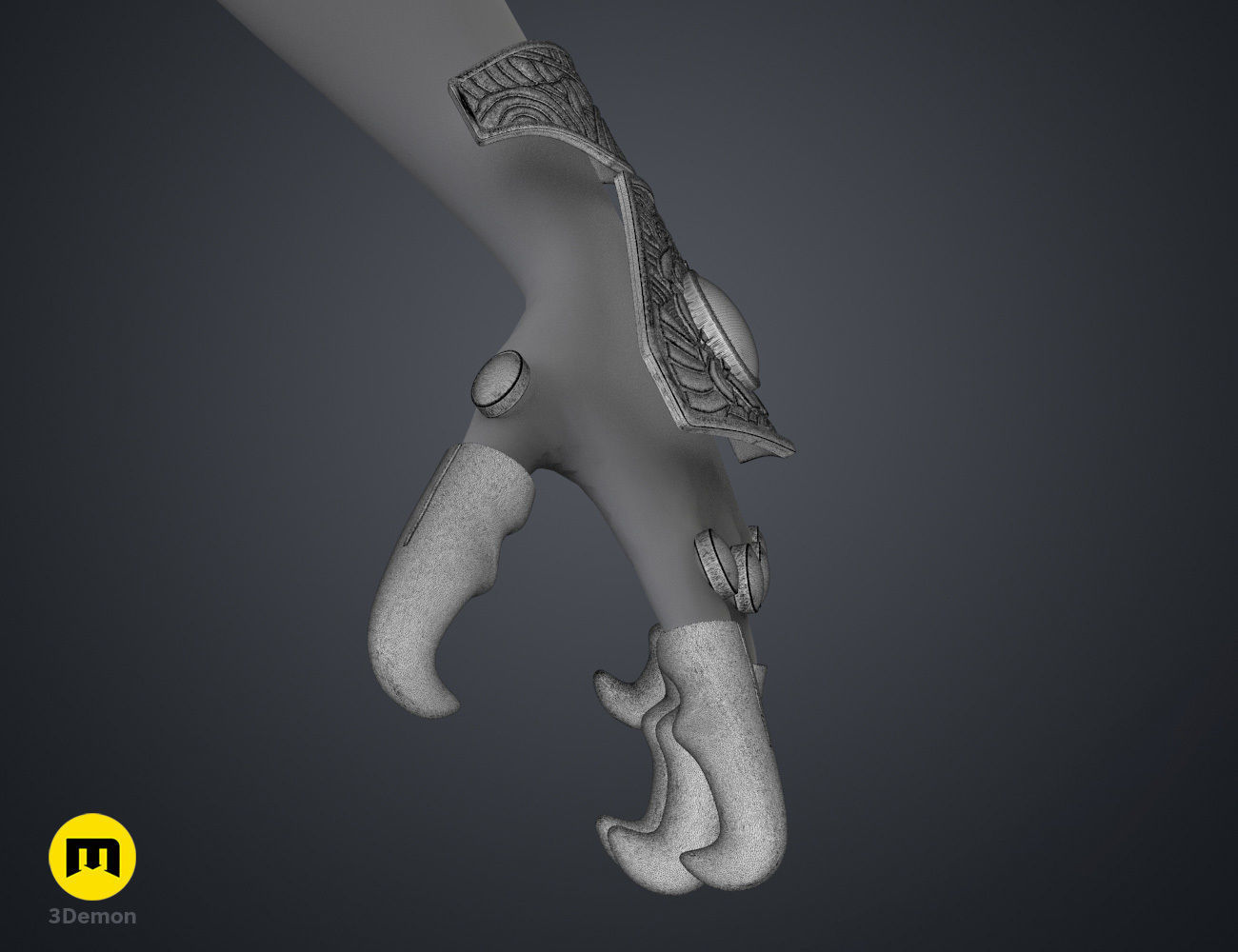 Hand Claws - Jaffa Guard 3D print model_10