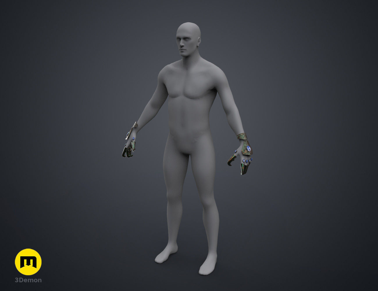 Hand Claws - Jaffa Guard 3D print model_20