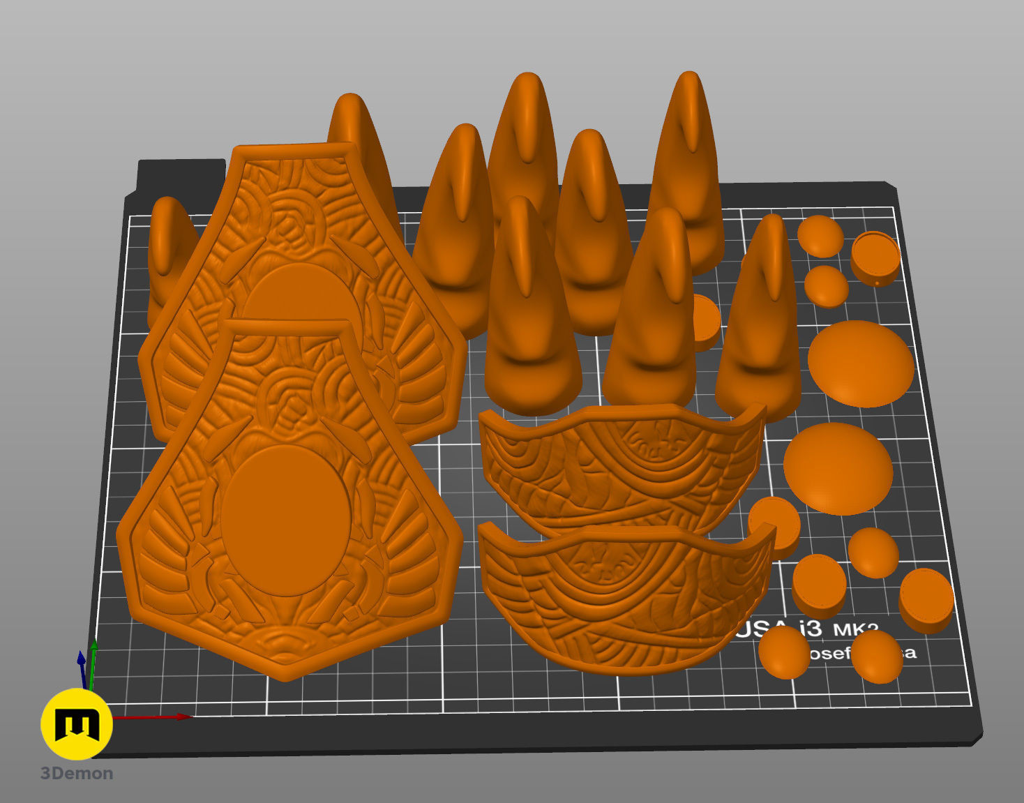Hand Claws - Jaffa Guard 3D print model_6