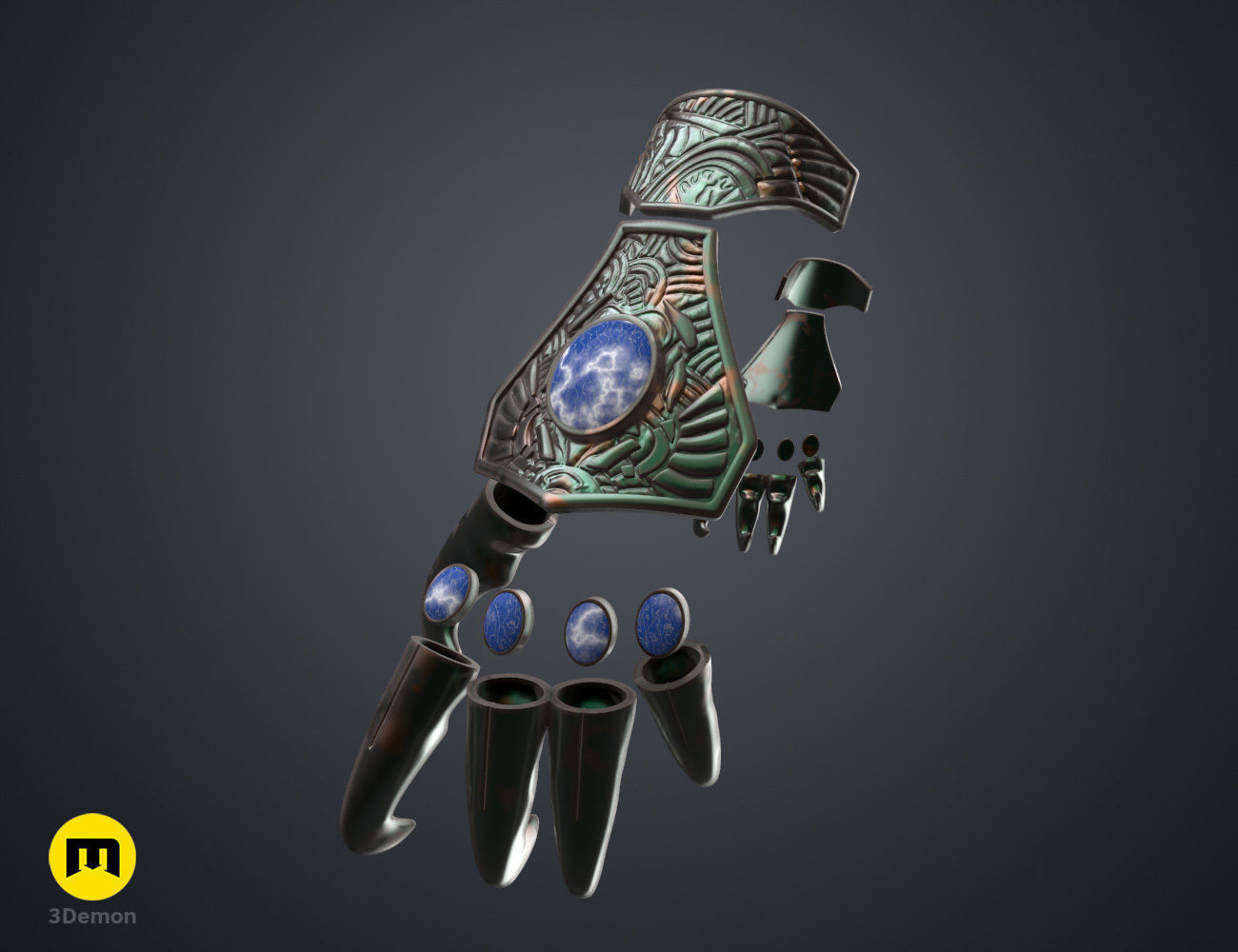 Hand Claws - Jaffa Guard 3D print model_17