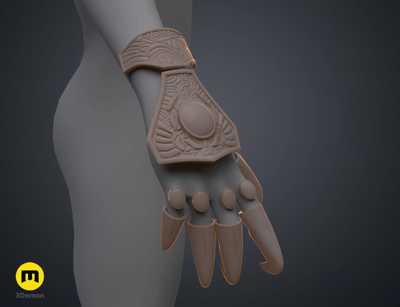 Hand Claws - Jaffa Guard 3D print model_11