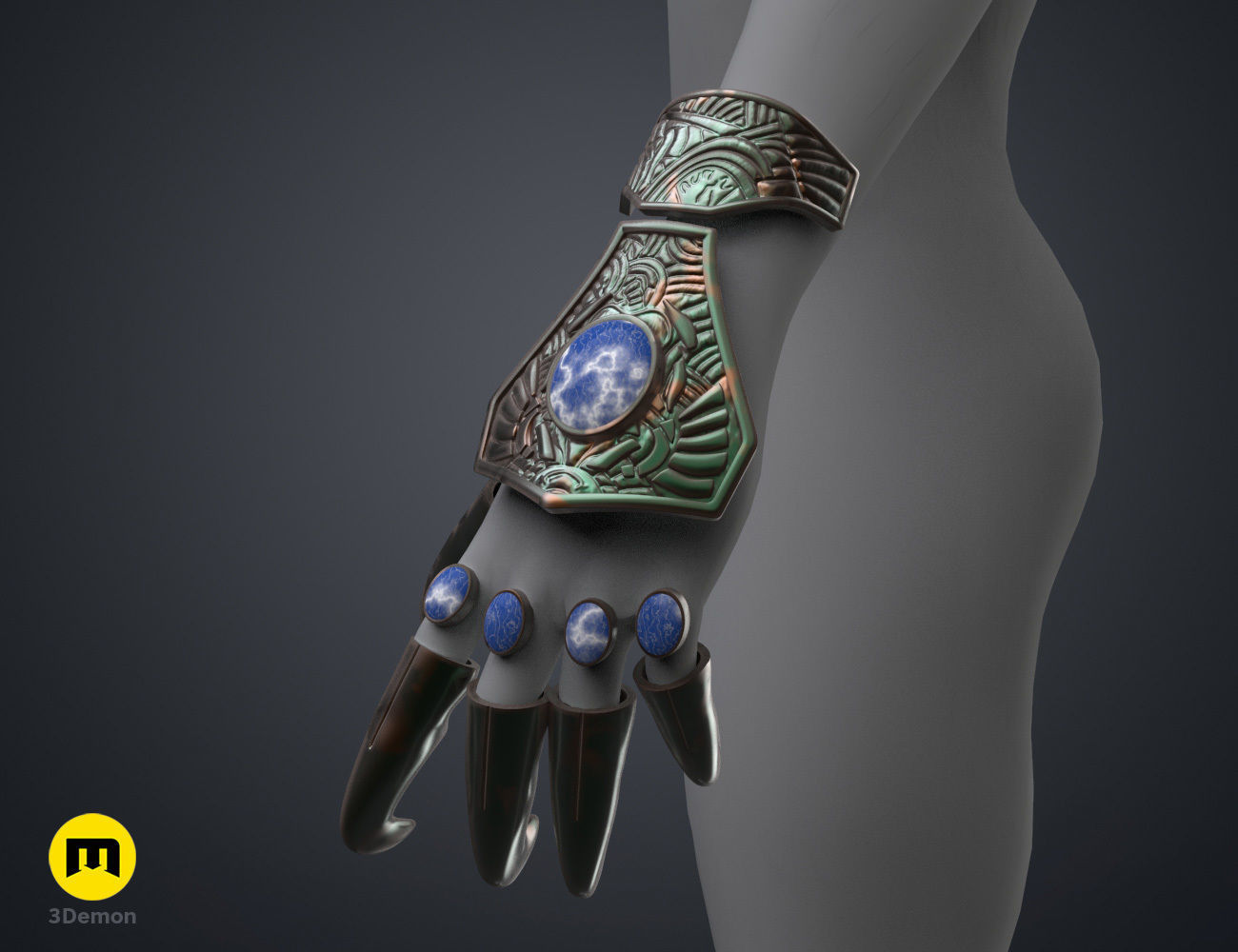 Hand Claws - Jaffa Guard 3D print model_5