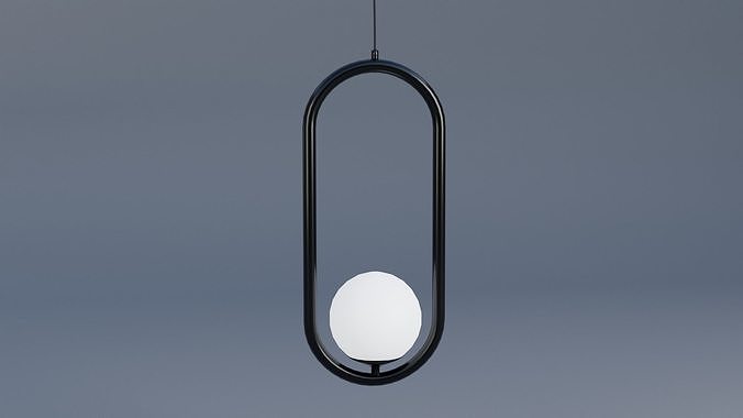 Pendant light ceiling Low-poly 3D model