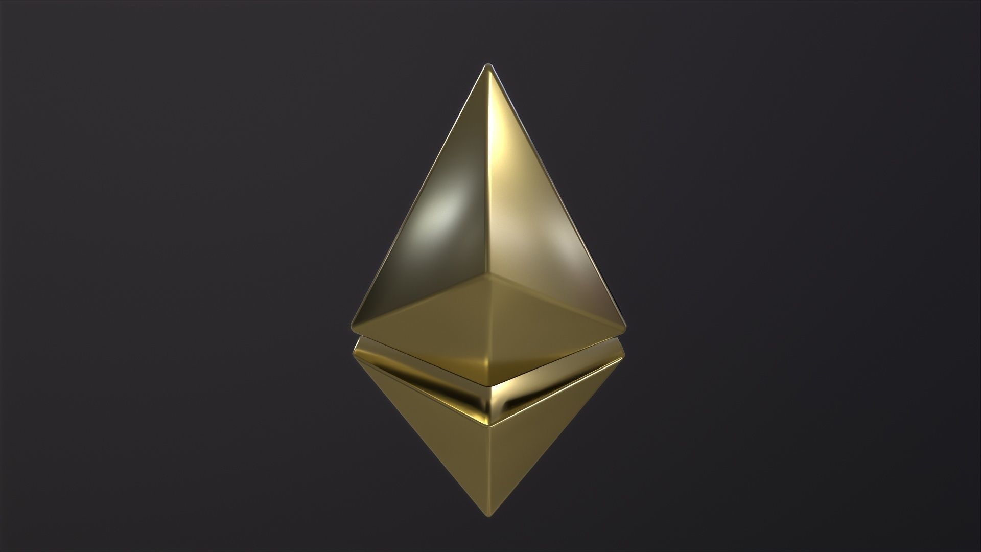 Ethereum 3D Model Low-poly 3D model_3
