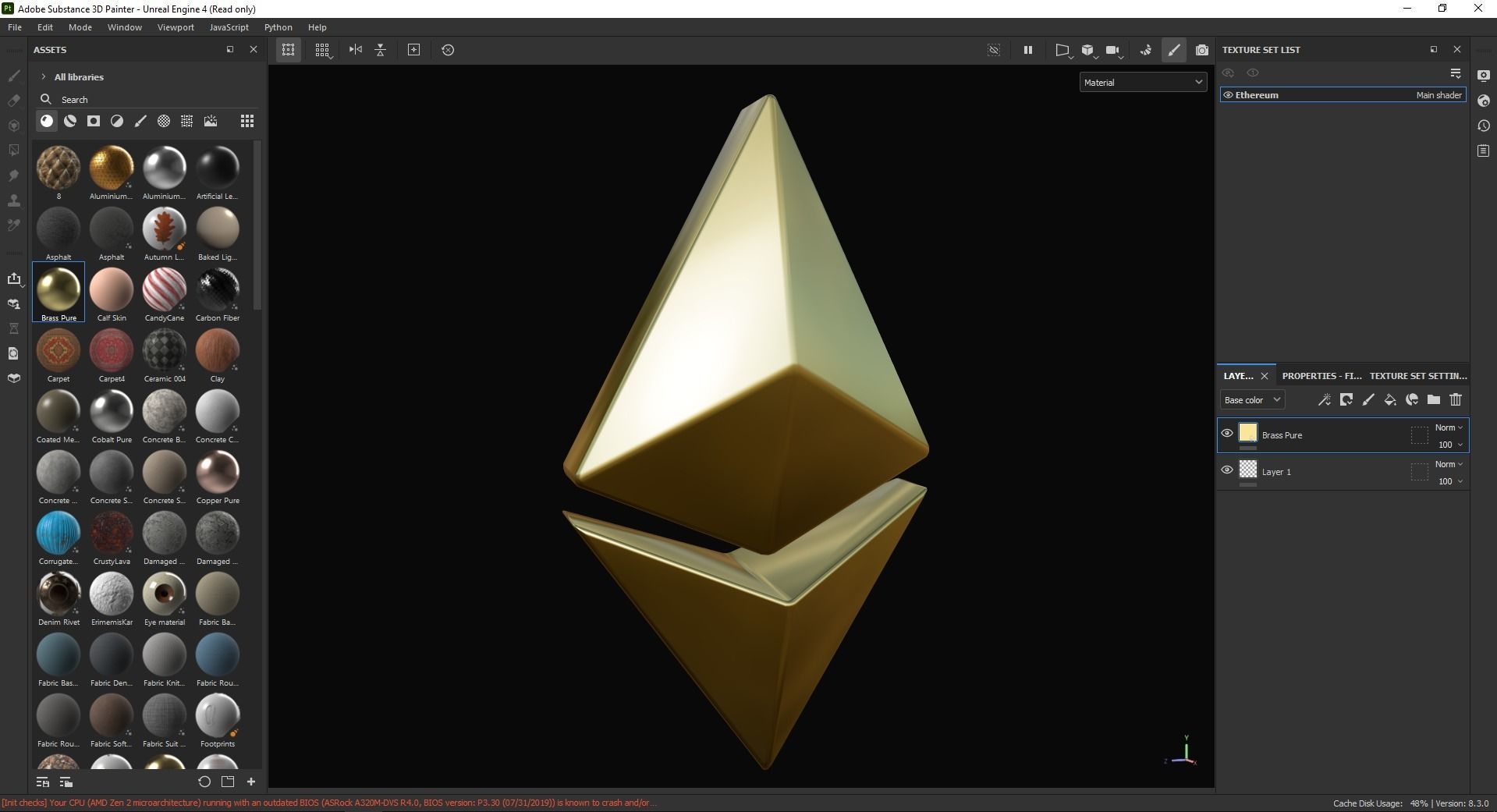 Ethereum 3D Model Low-poly 3D model_6