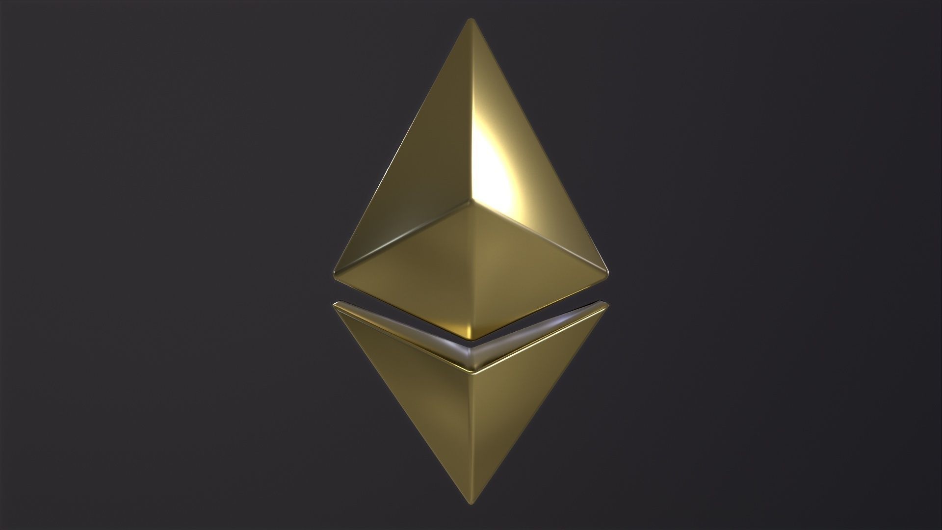Ethereum 3D Model Low-poly 3D model_2