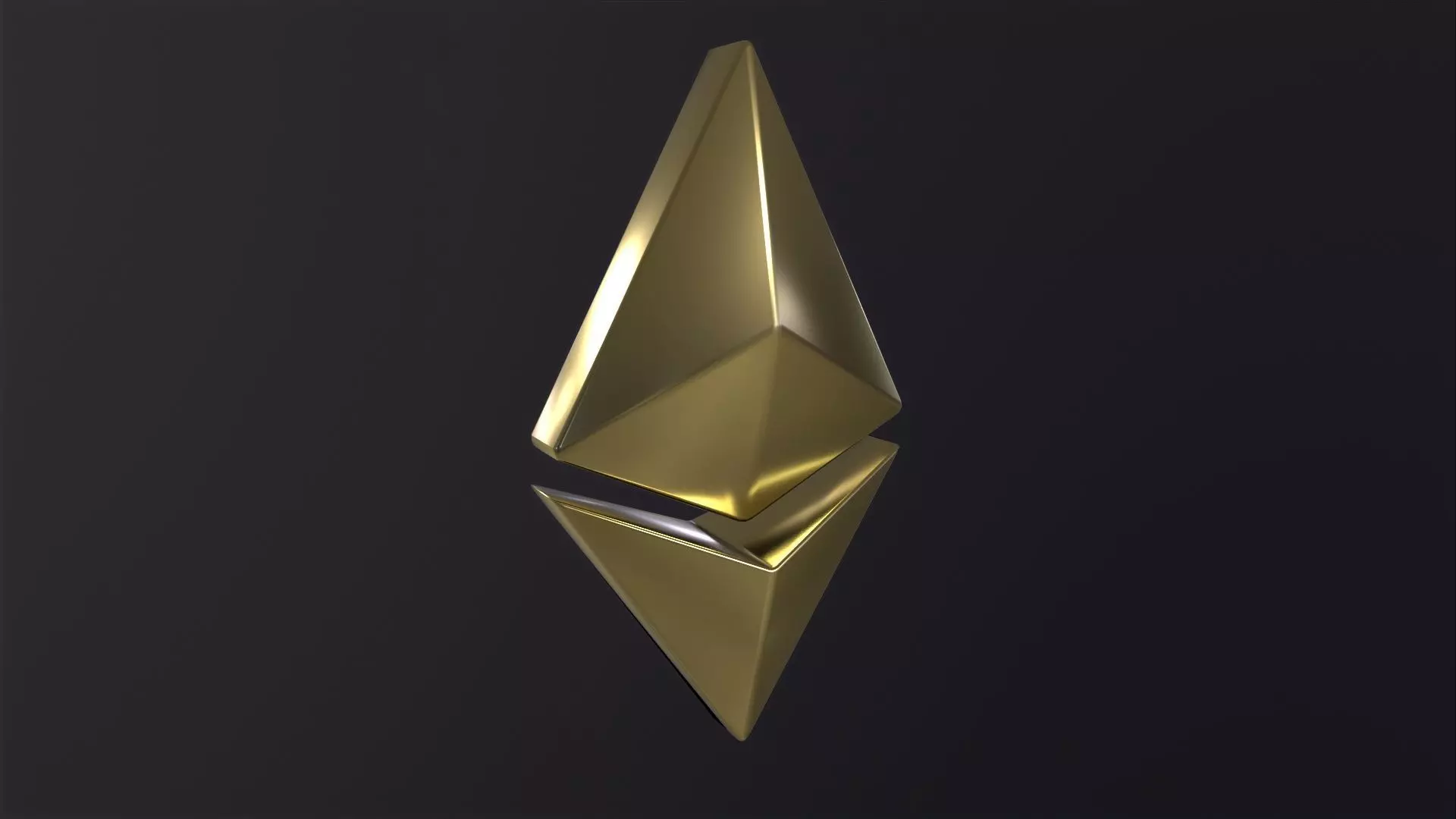 Ethereum 3D Model Low-poly 3D model_0