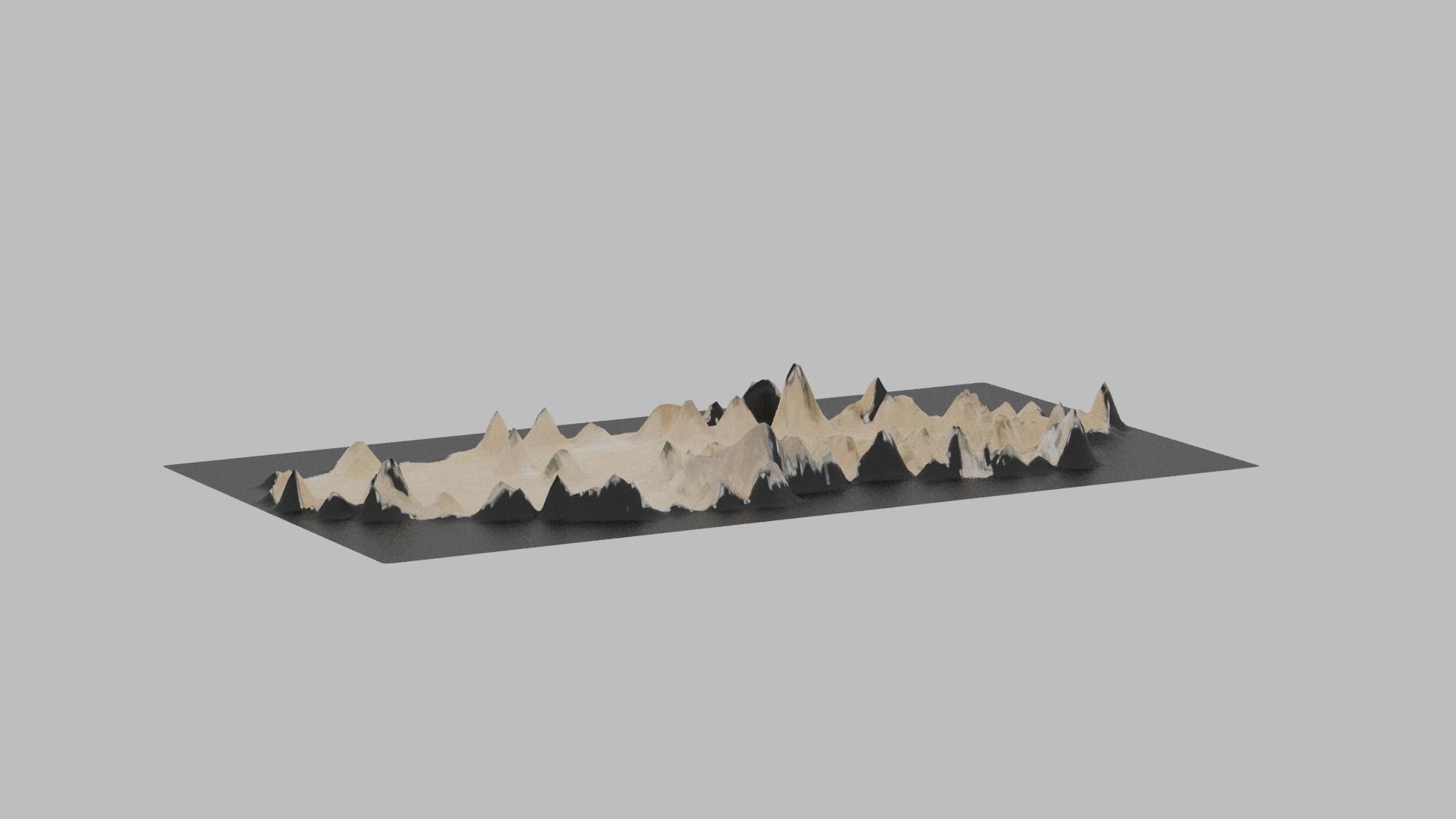 Qatar Map Country Low-poly 3D model_3