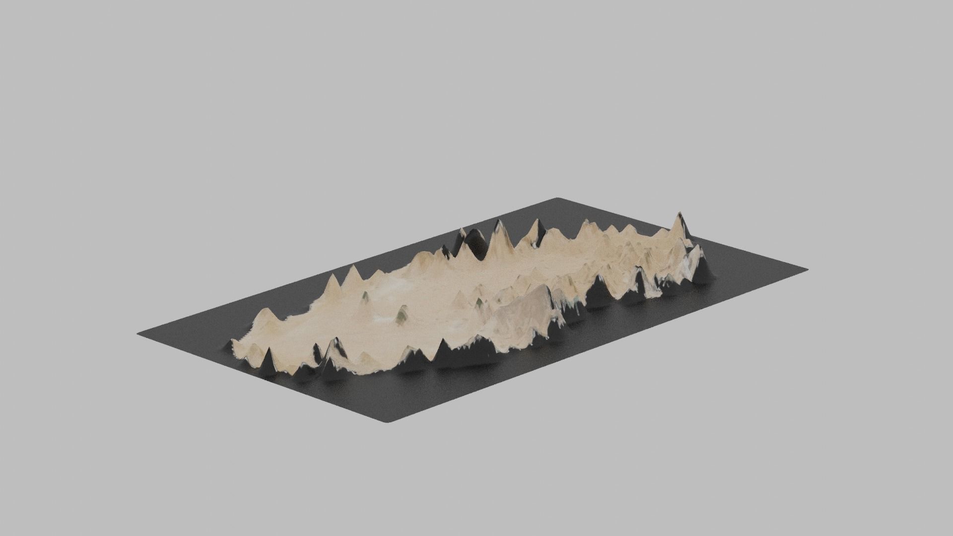 Qatar Map Country Low-poly 3D model_7