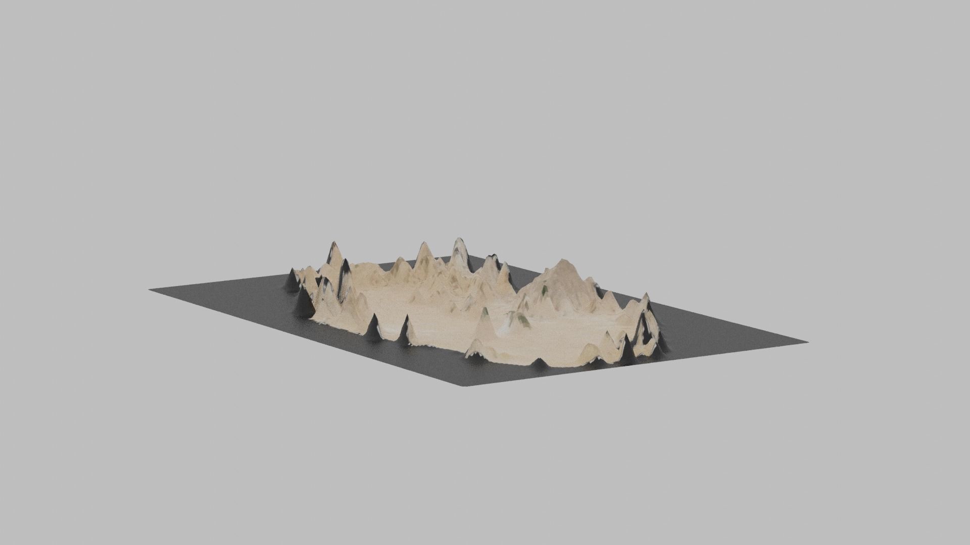 Qatar Map Country Low-poly 3D model_6
