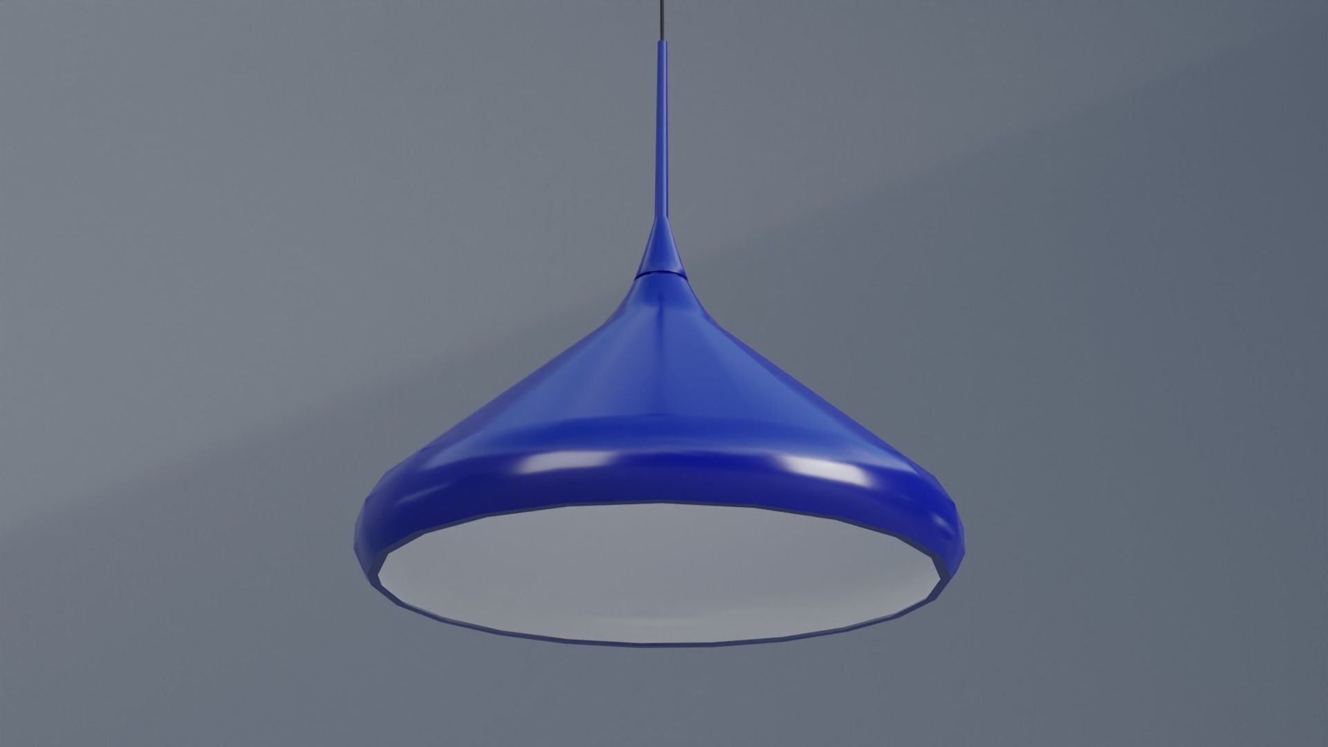 Pendant light ceiling Low-poly 3D model_2