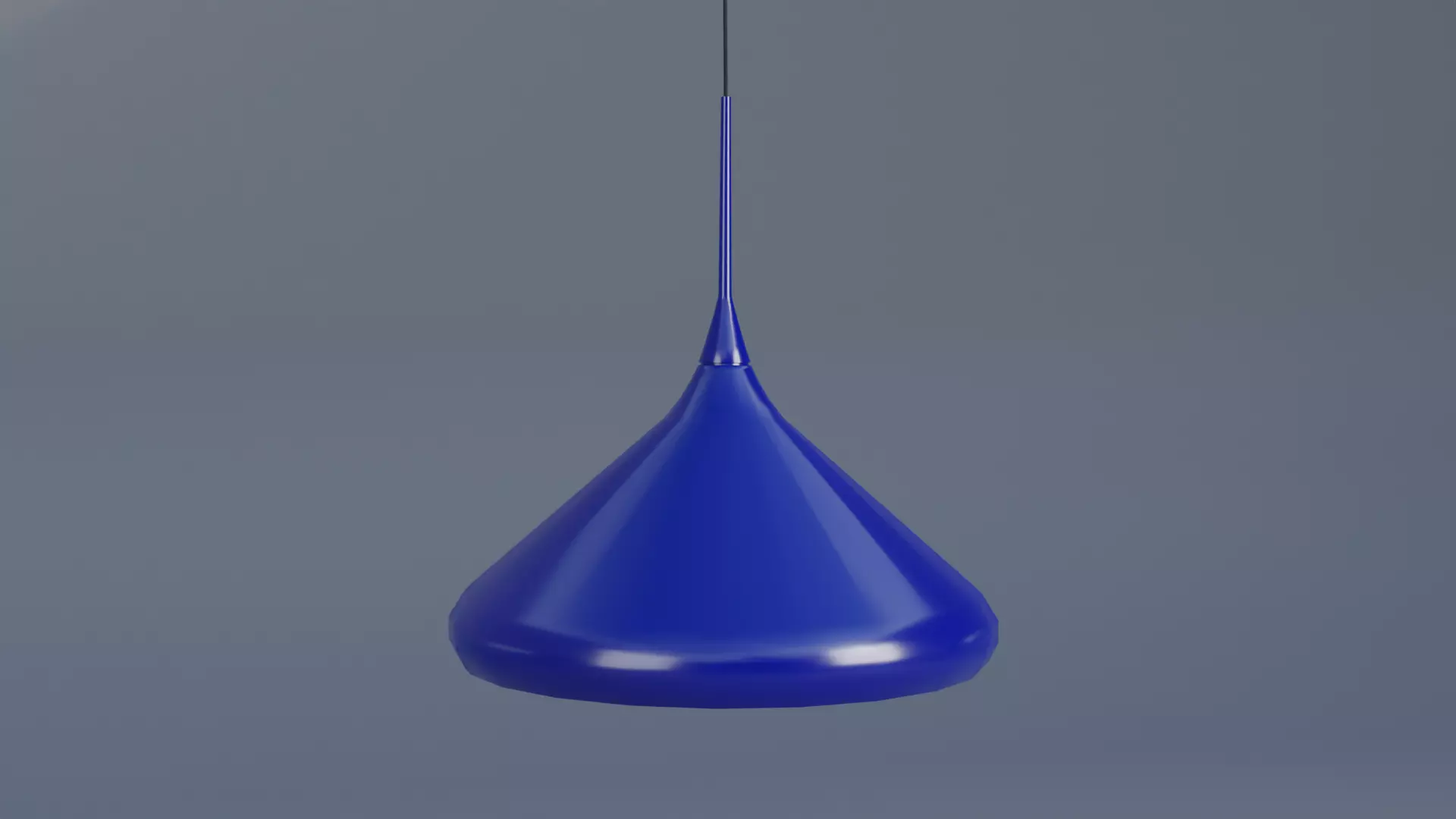 Pendant light ceiling Low-poly 3D model_0