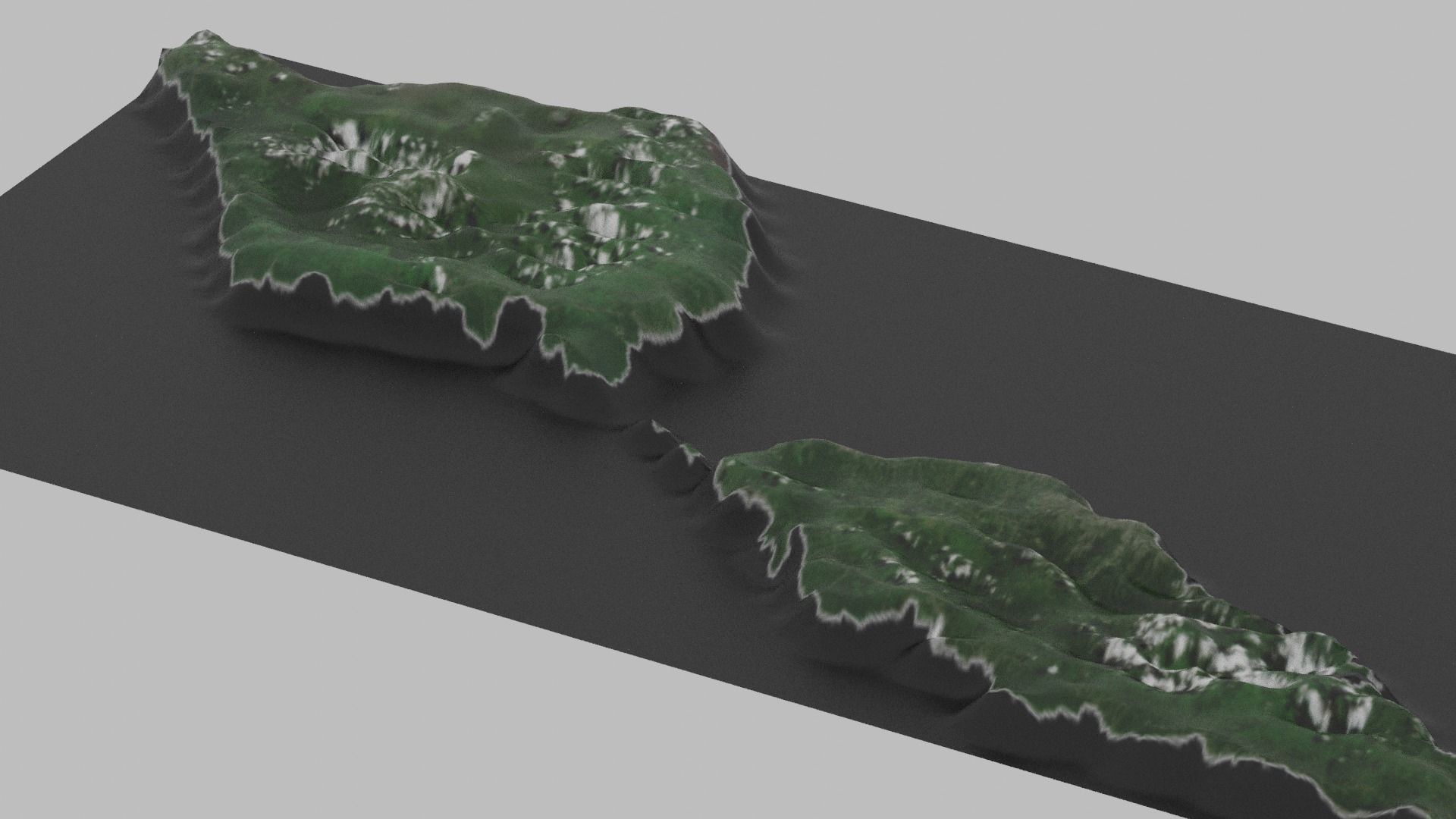 Samoa Map Country Low-poly 3D model_5