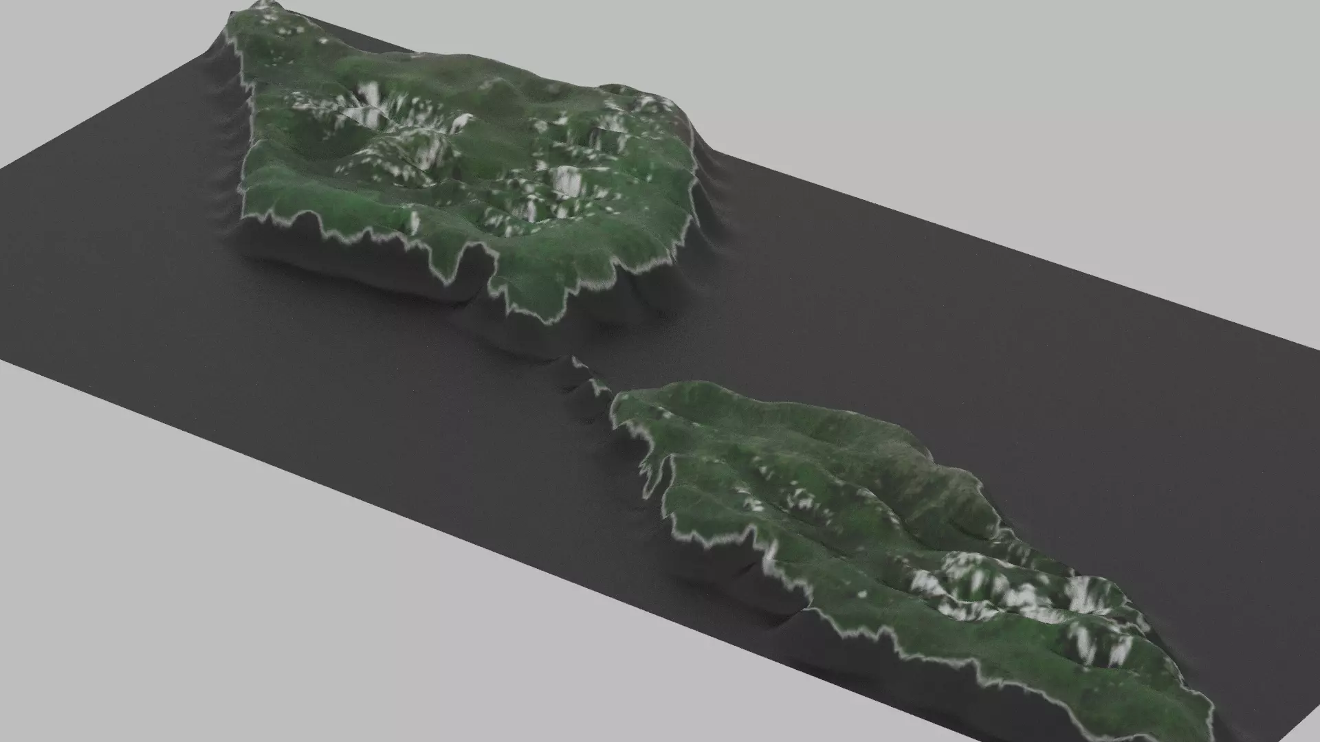 Samoa Map Country Low-poly 3D model_0