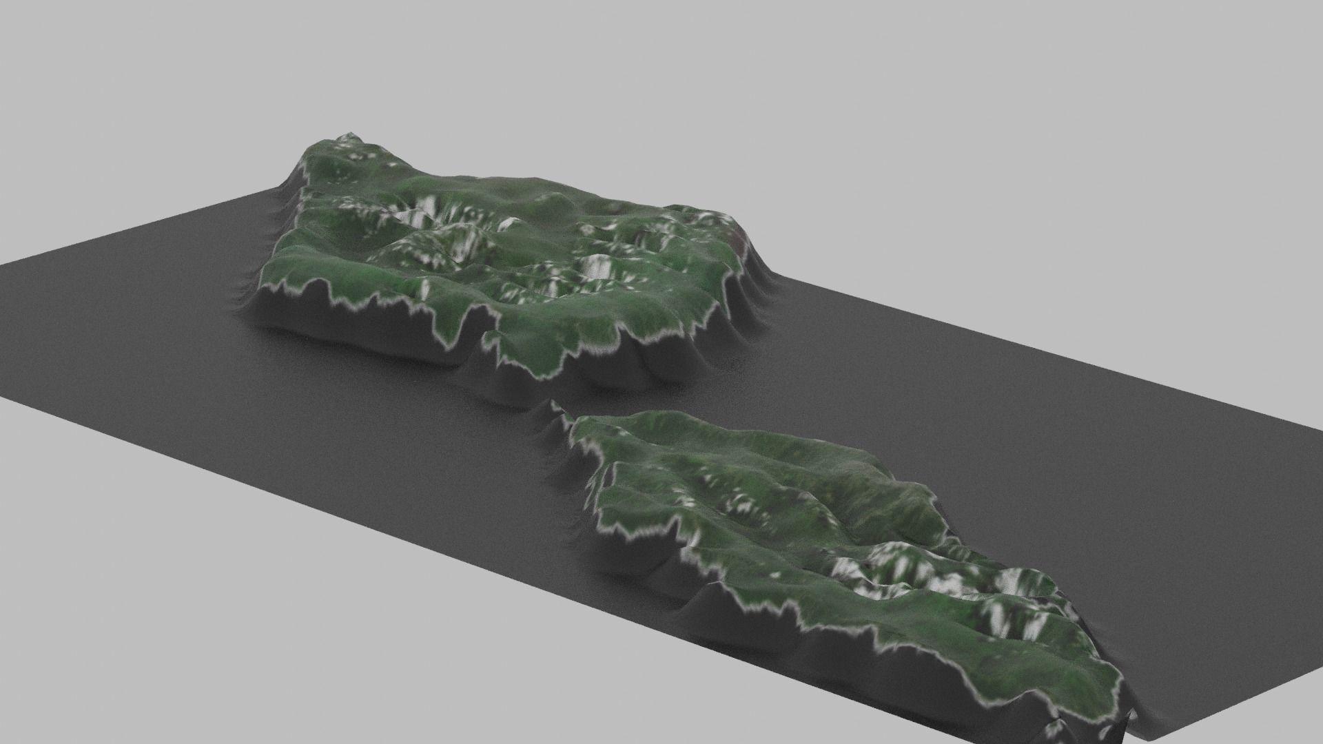 Samoa Map Country Low-poly 3D model_7