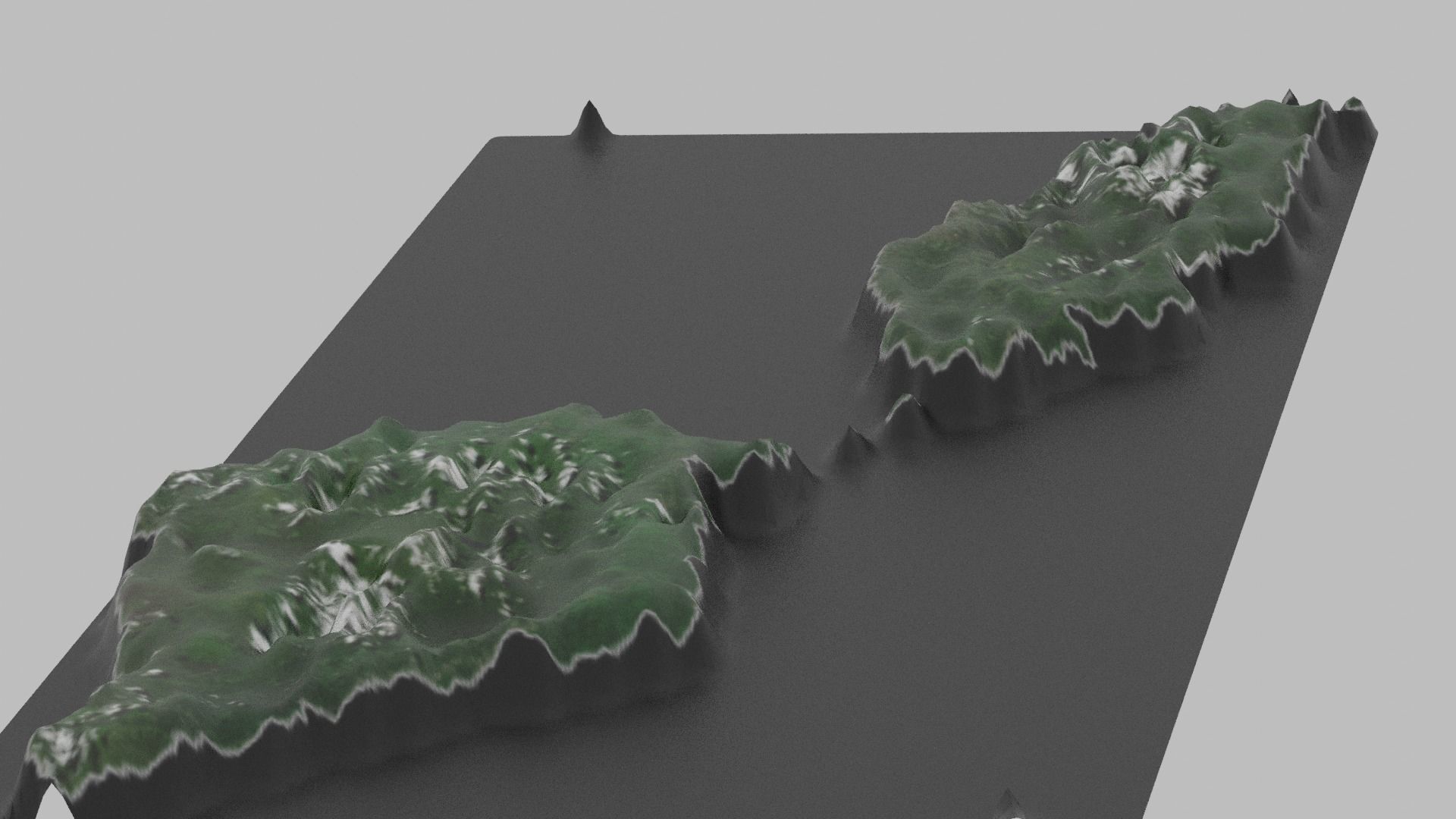 Samoa Map Country Low-poly 3D model_2