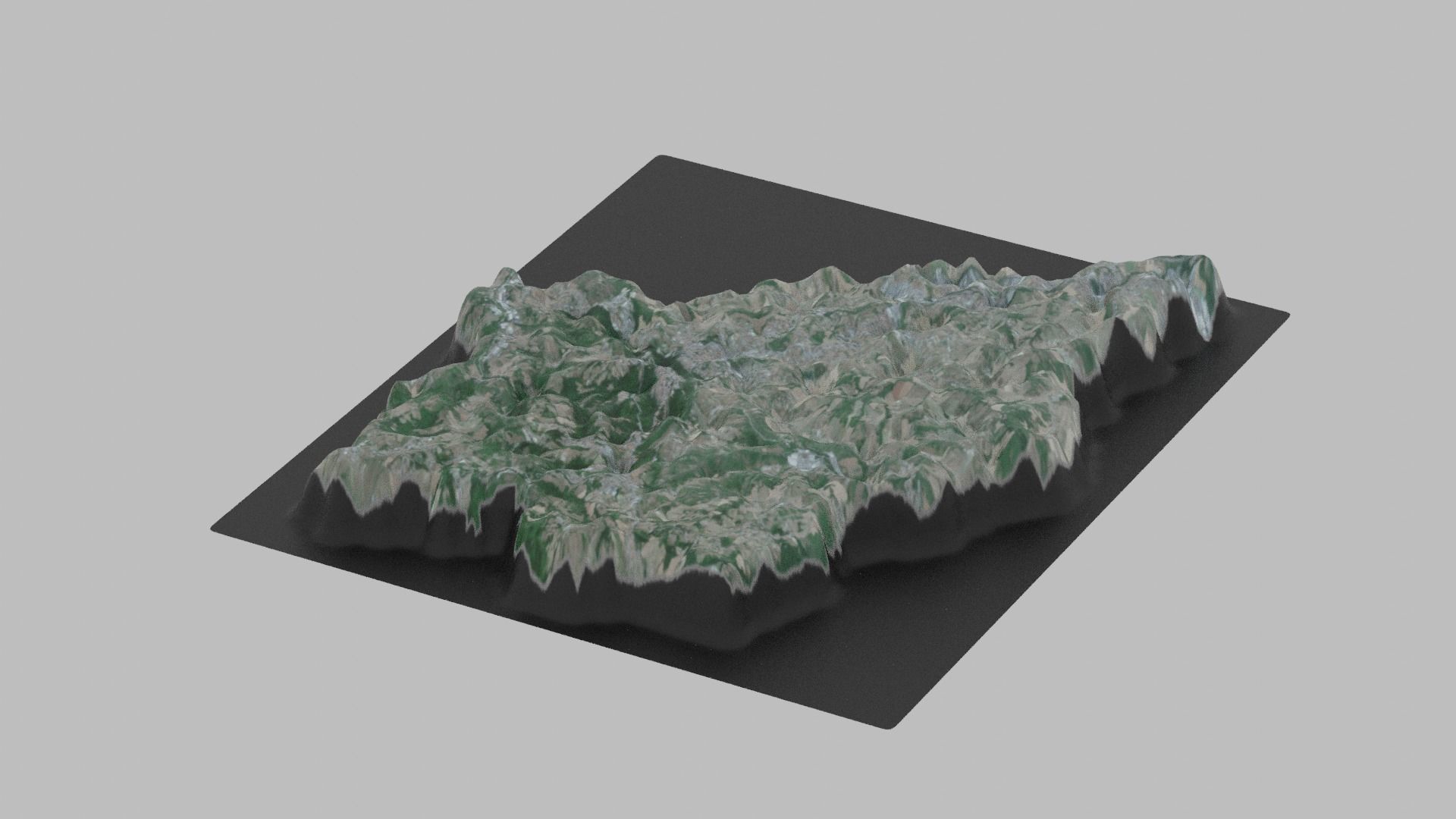 San Marino Map Country Low-poly 3D model_5