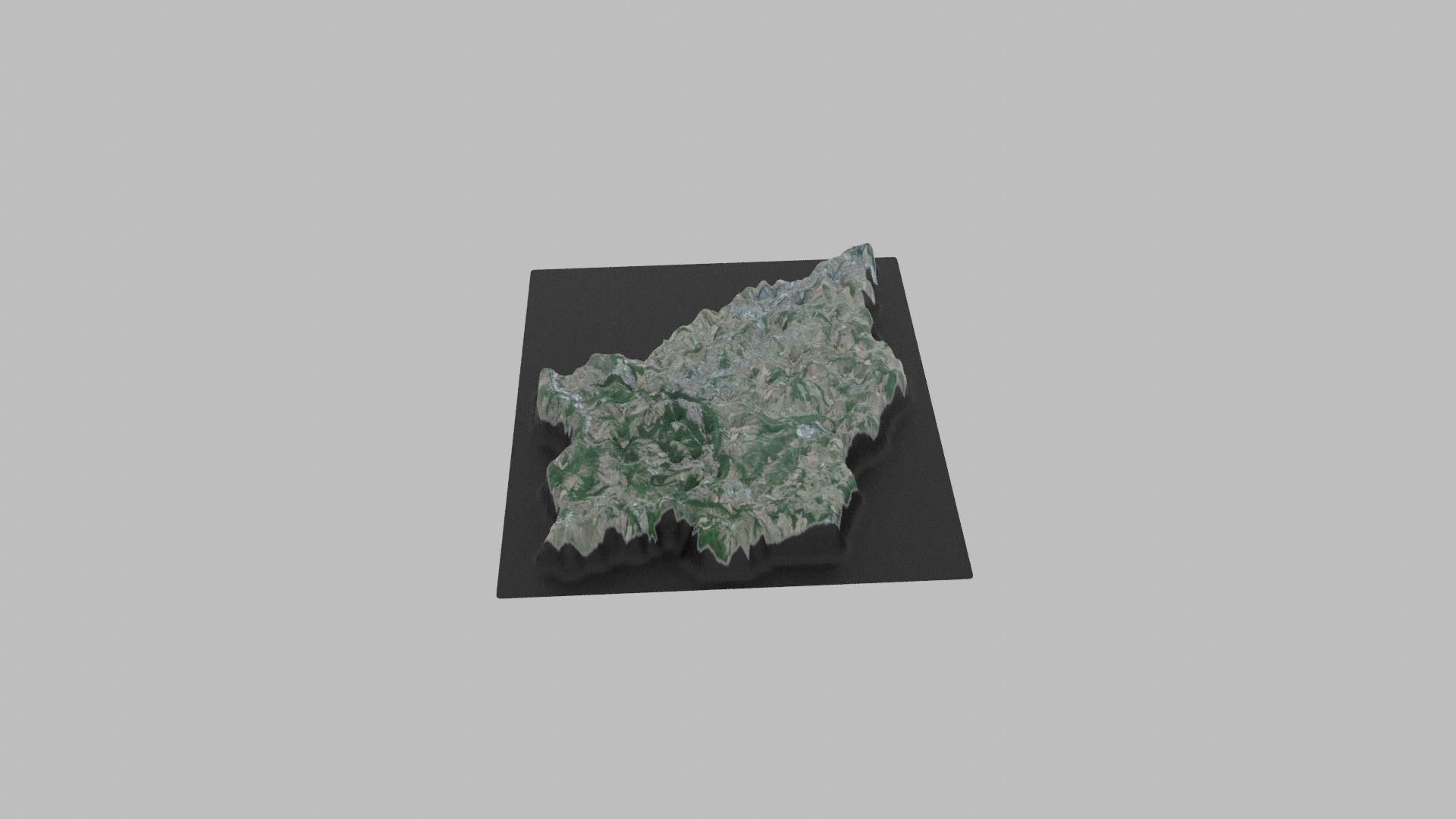 San Marino Map Country Low-poly 3D model_1
