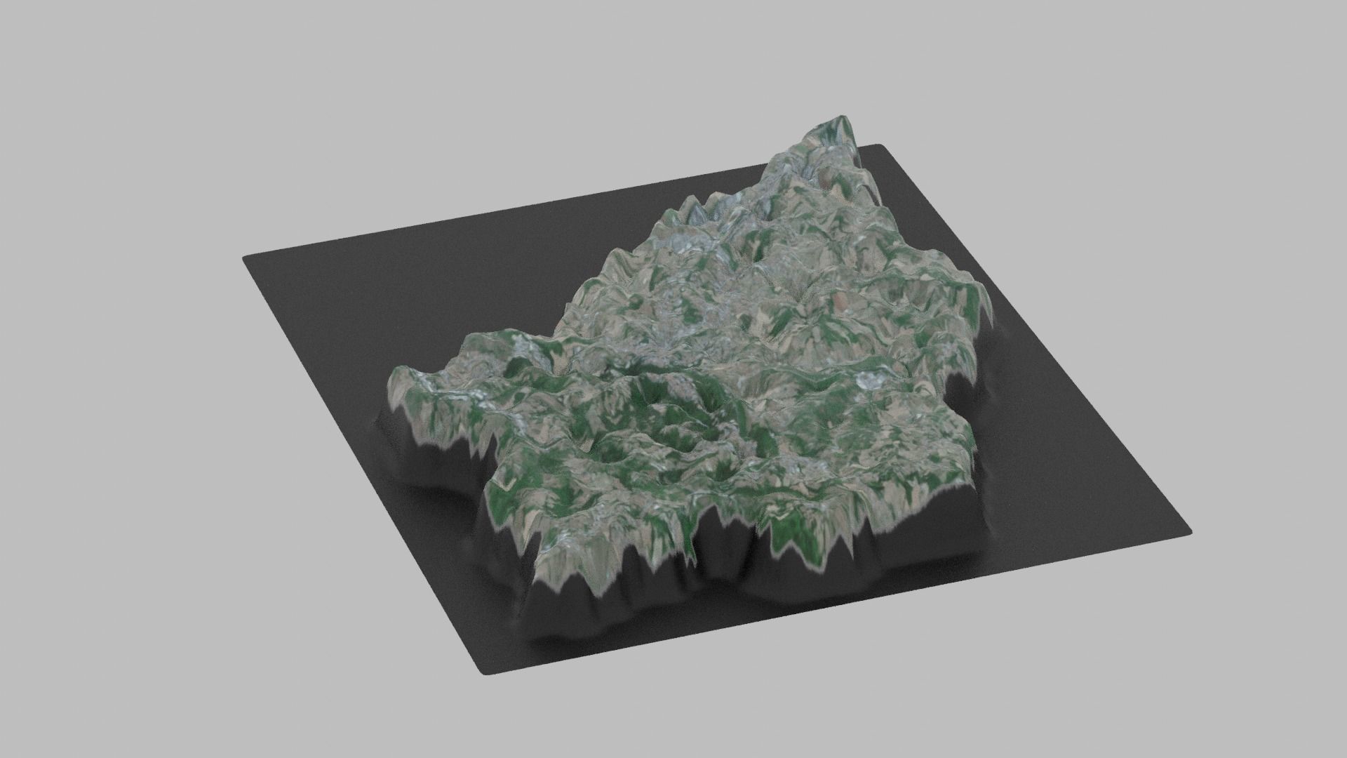 San Marino Map Country Low-poly 3D model_4