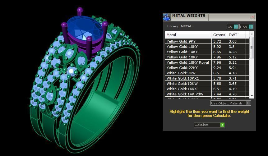 Embrald Diamond Ring 3D print model_5