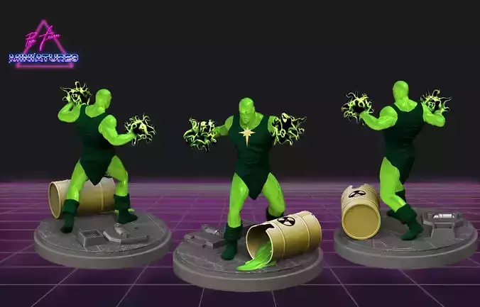 Radioactive Man Miniature from Marvel Comics 3D print model