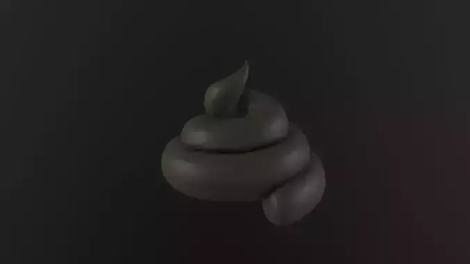 Pile of Poo 3D Model Low-poly 3D model