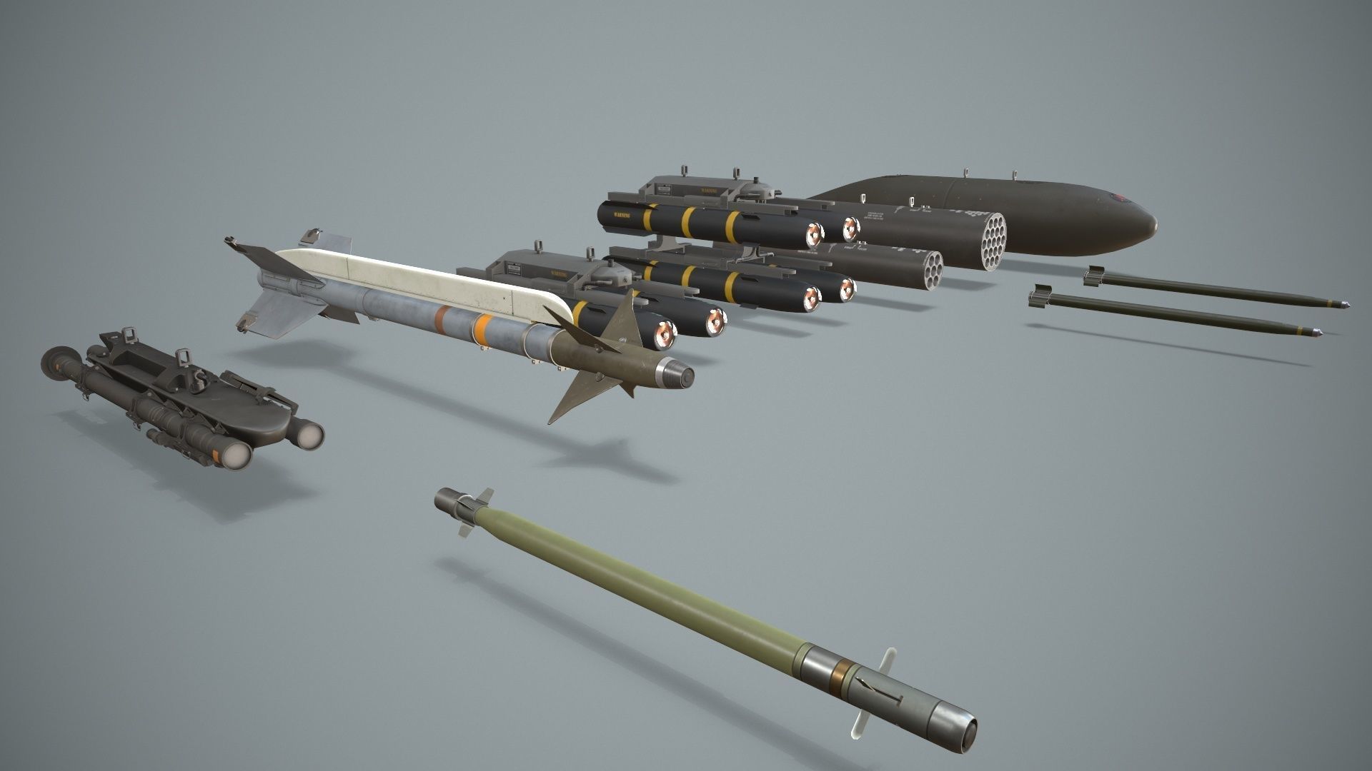  Apache AH-64D Japan Ground Self-Defense  Force Static Low-poly 3D model_20